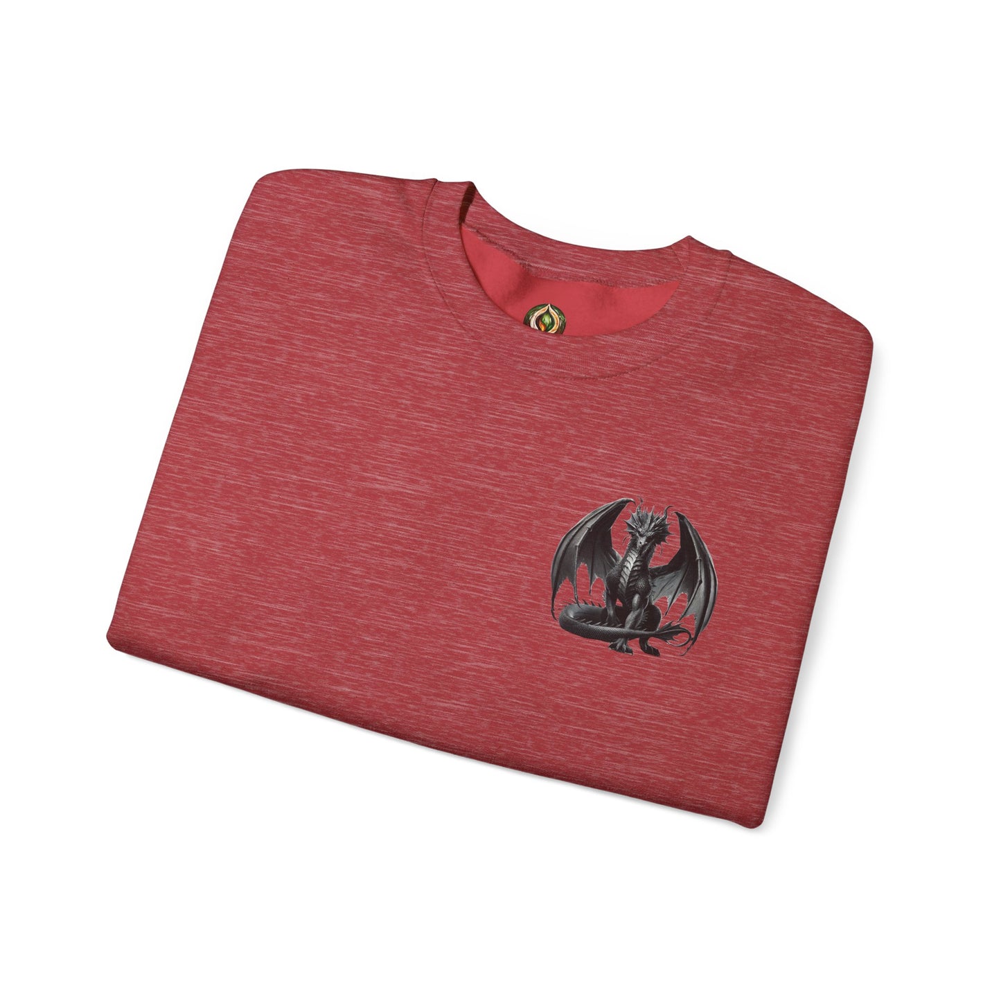 Dragon Emblem Unisex Crewneck Sweatshirt – Cozy Mythical Vibes 🐉
