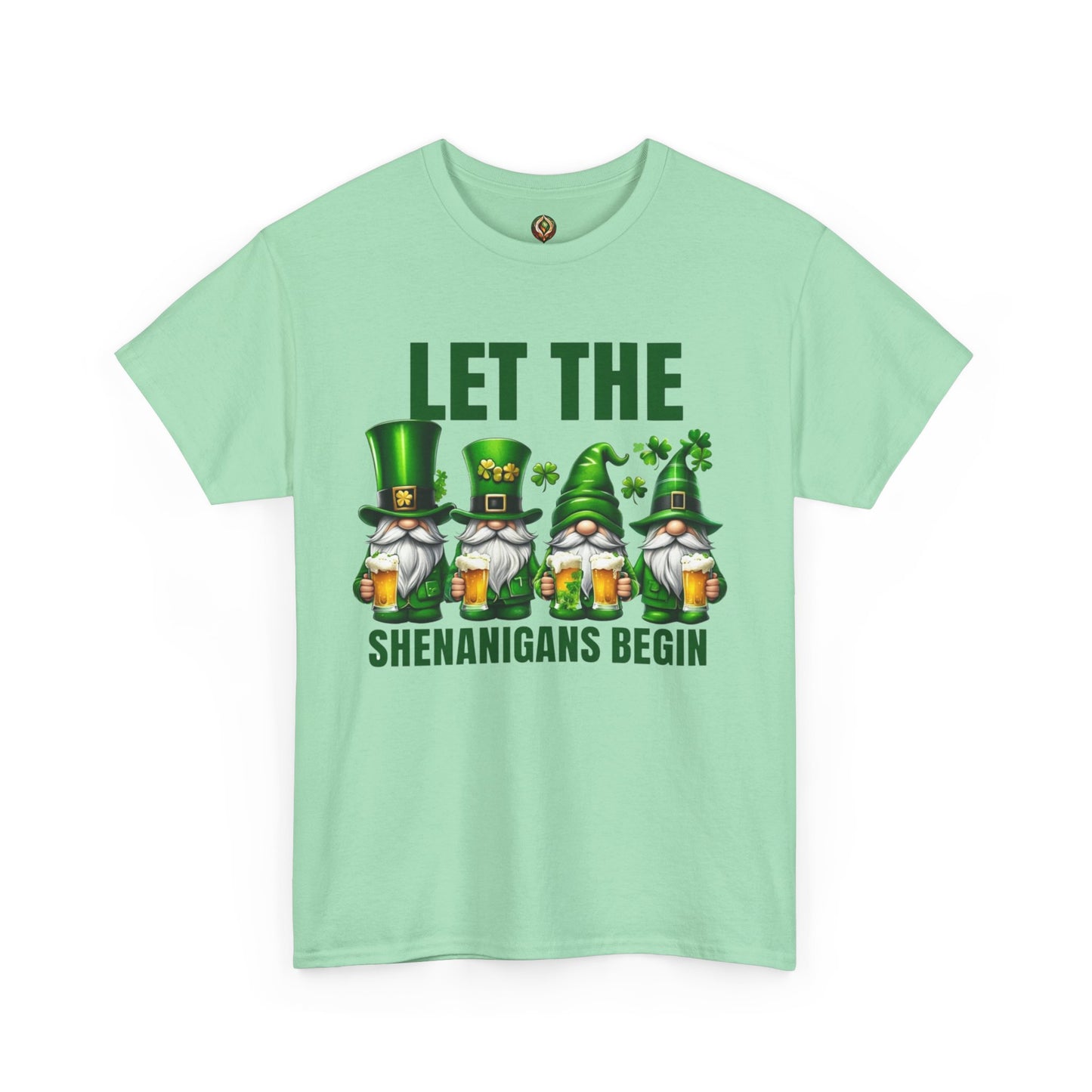 Let the Shenanigans Begin 🍀 Leprechaun Gnome St. Patrick’s Day Unisex Tee