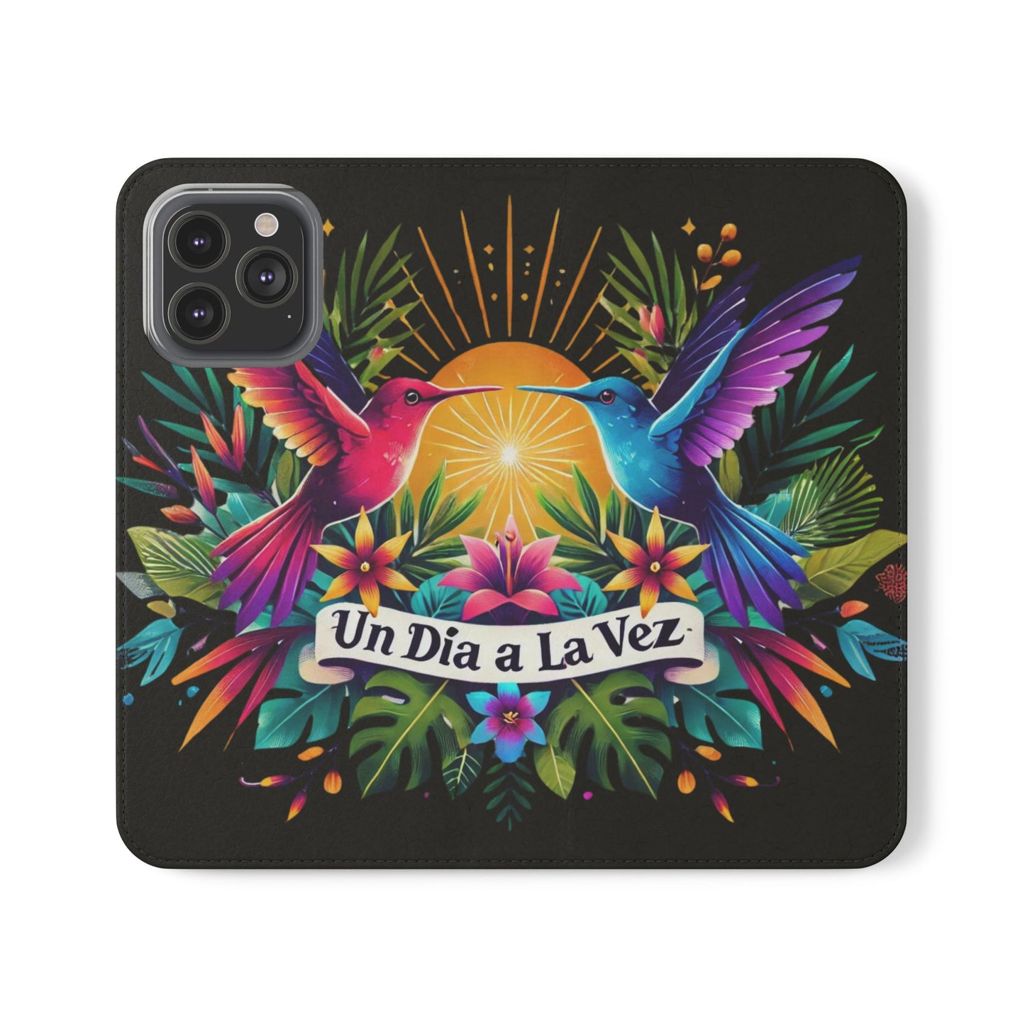 "Un Día a La Vez" Vibrant Midnight Flip Case