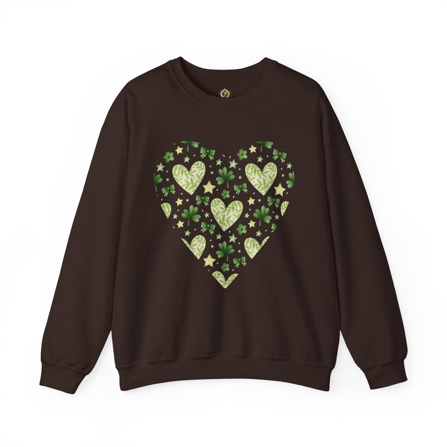 Lucky in Love 🍀💚 St. Patrick’s Day Heart Crewneck Sweatshirt