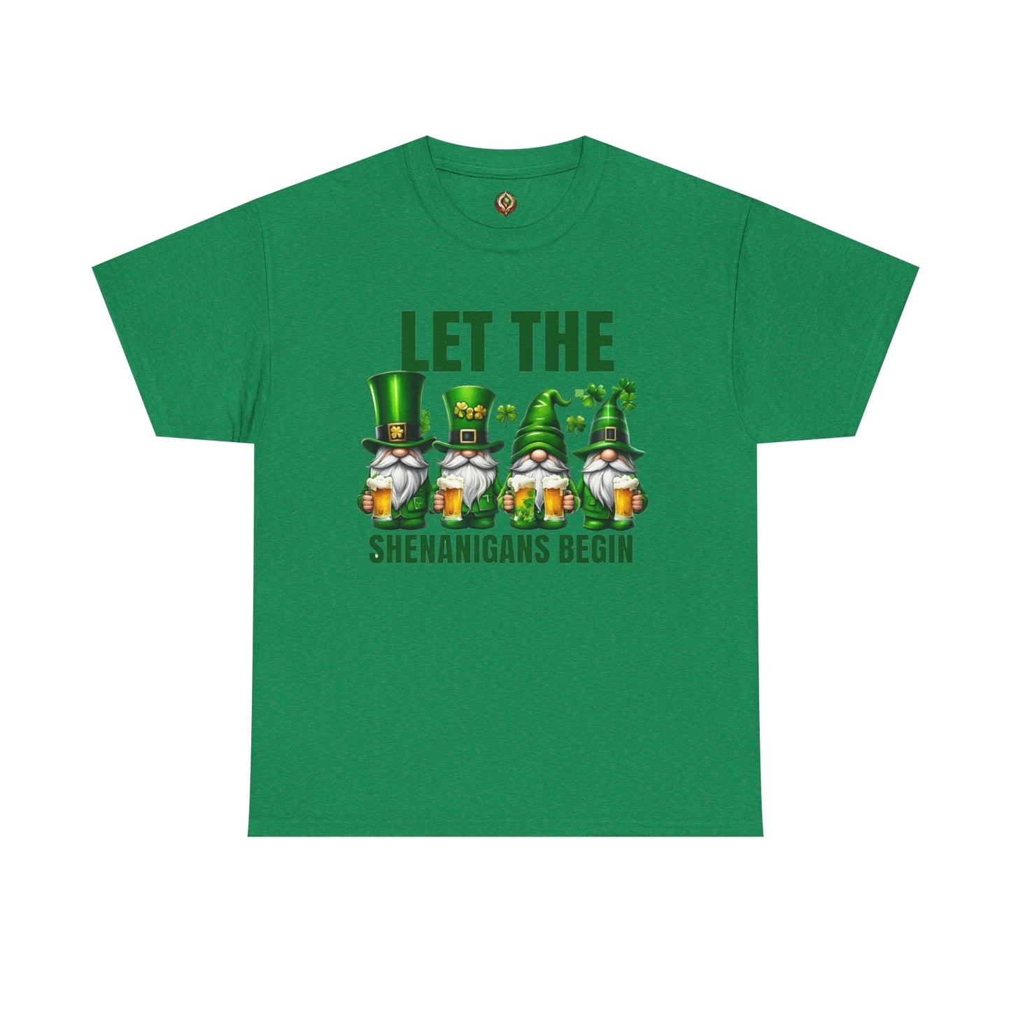 Let the Shenanigans Begin 🍀 Leprechaun Gnome St. Patrick’s Day Unisex Tee