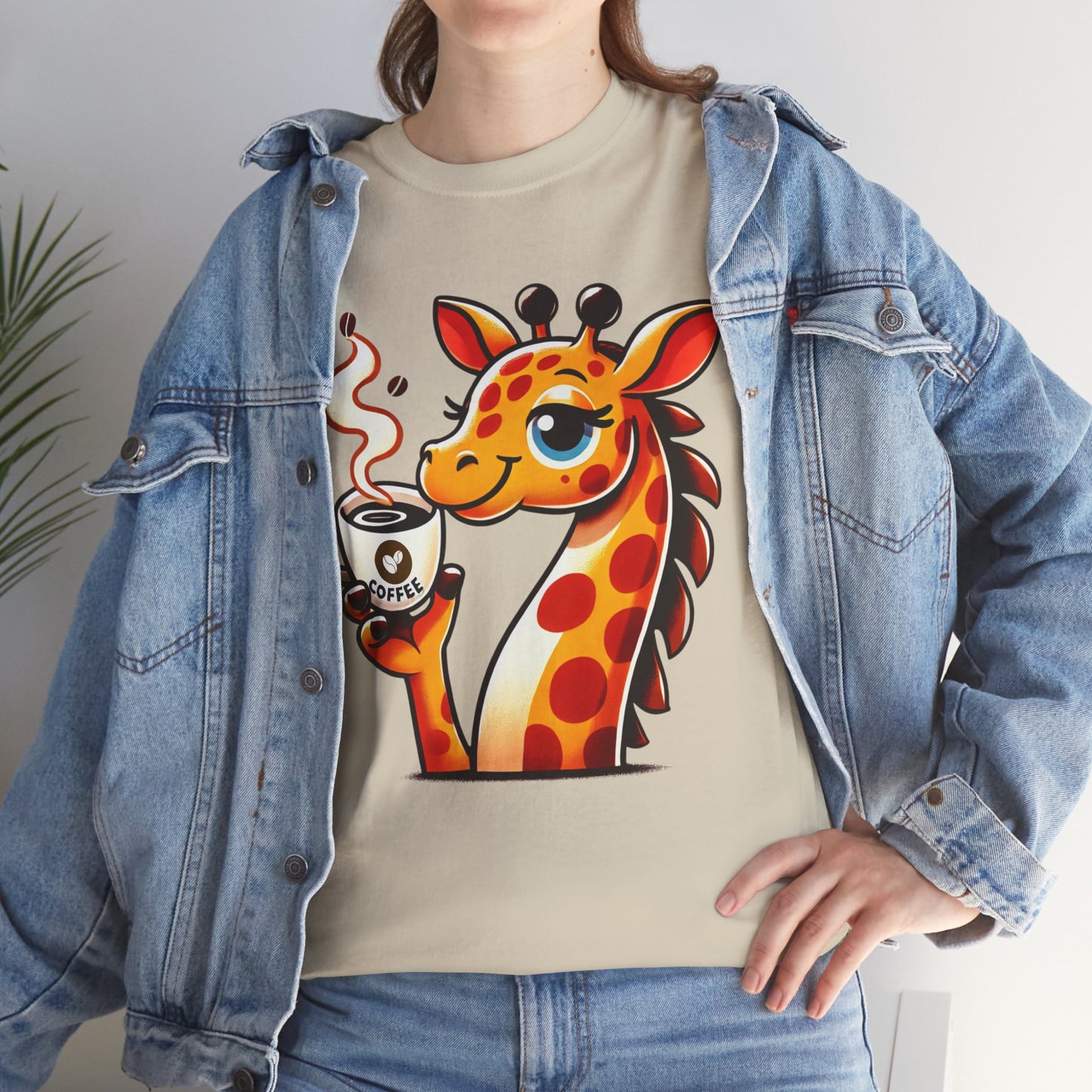 "Sassy Giraffe Coffee Lover" Unisex Tee