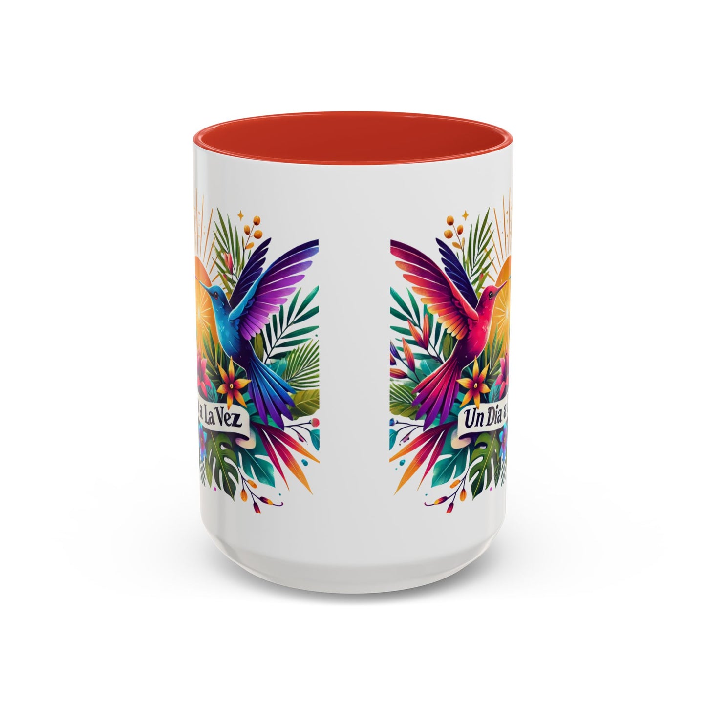 "Un Día a la Vez" Accent Coffee Mug (11oz, 15oz)
