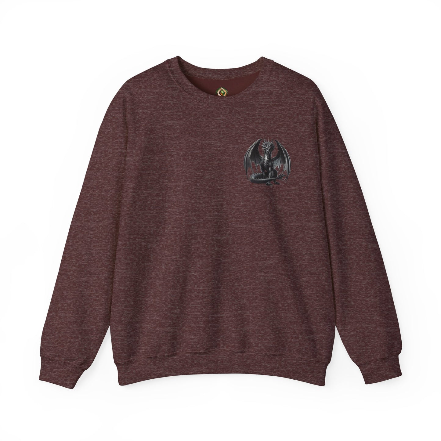 Dragon Emblem Unisex Crewneck Sweatshirt – Cozy Mythical Vibes 🐉