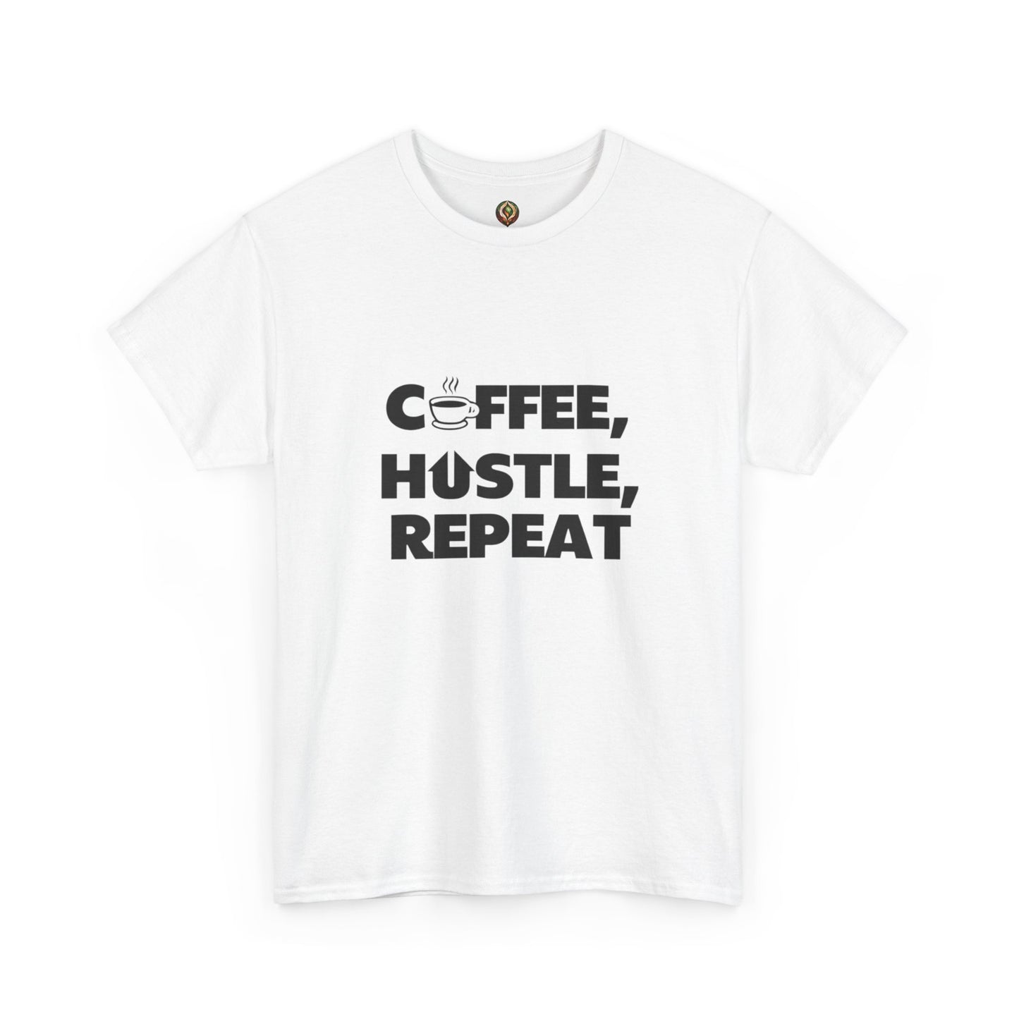 "Coffee, Hustle, Repeat" Unisex Heavy Cotton Tee