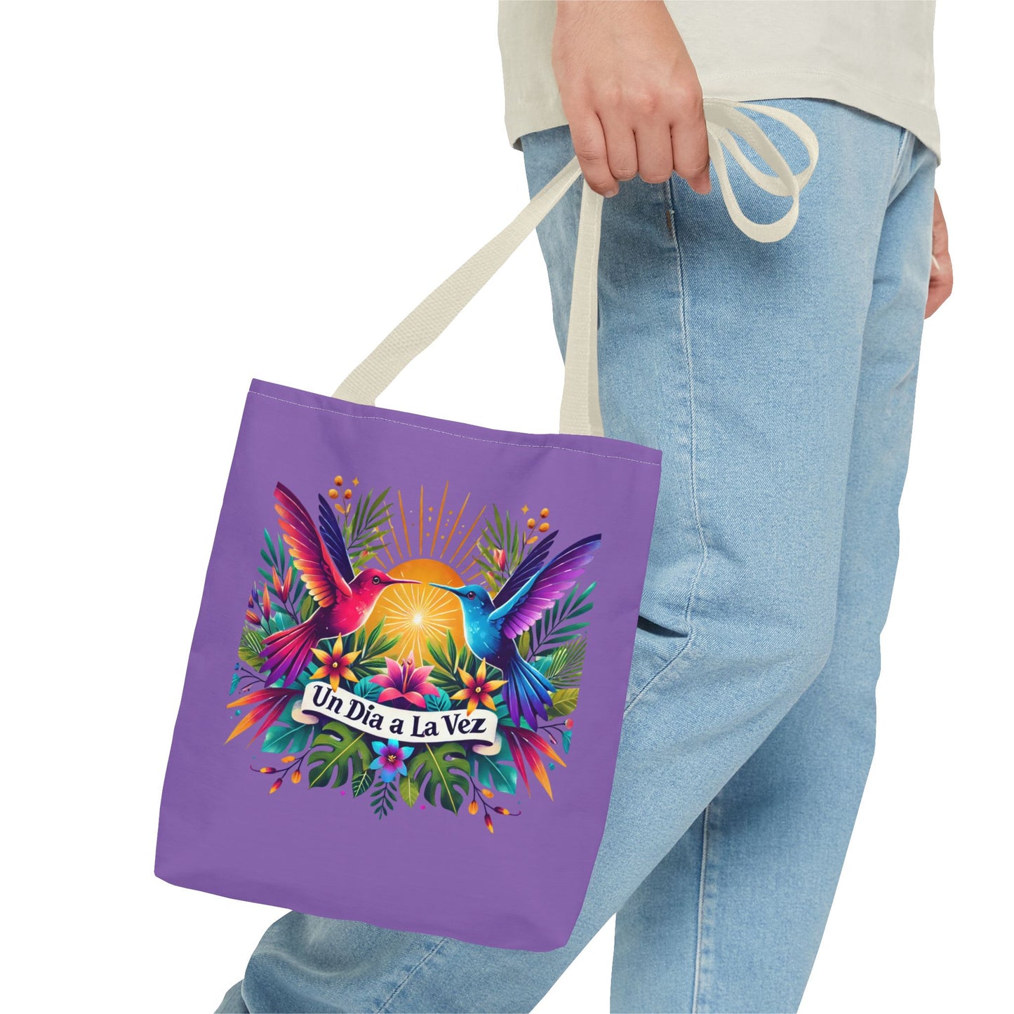 "Un Día a la Vez" Tropical Sunrise Tote Bag
