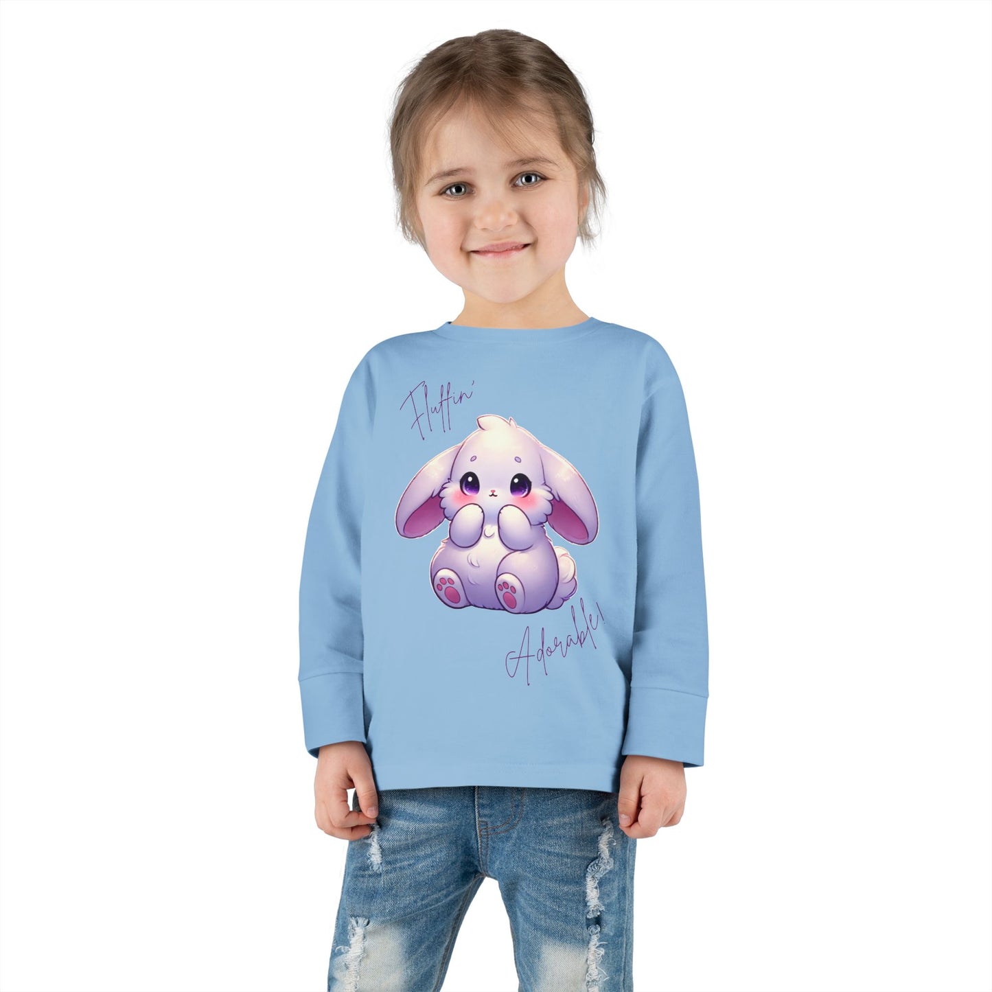 “Fluffin’ Adorable” – Toddler Long Sleeve Tee