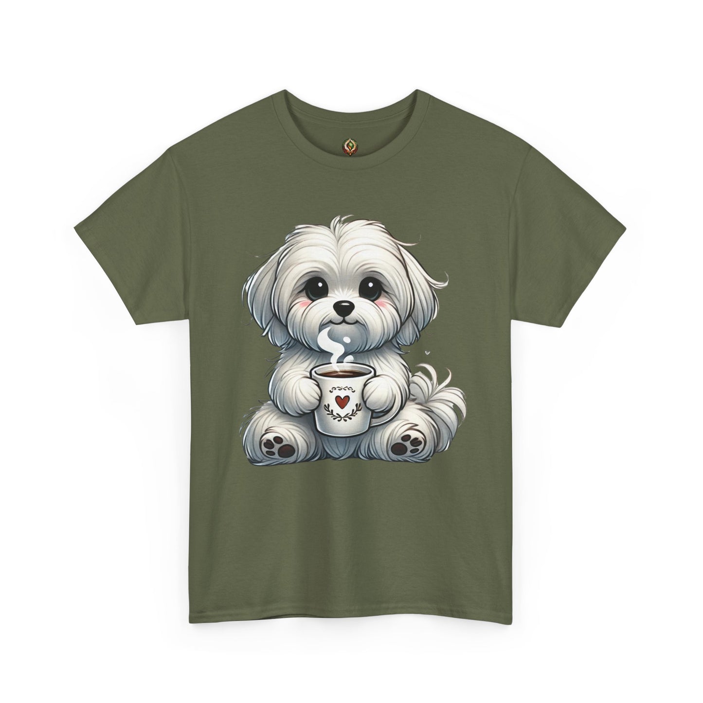 "Puppy Love Coffee Time" Unisex Tee