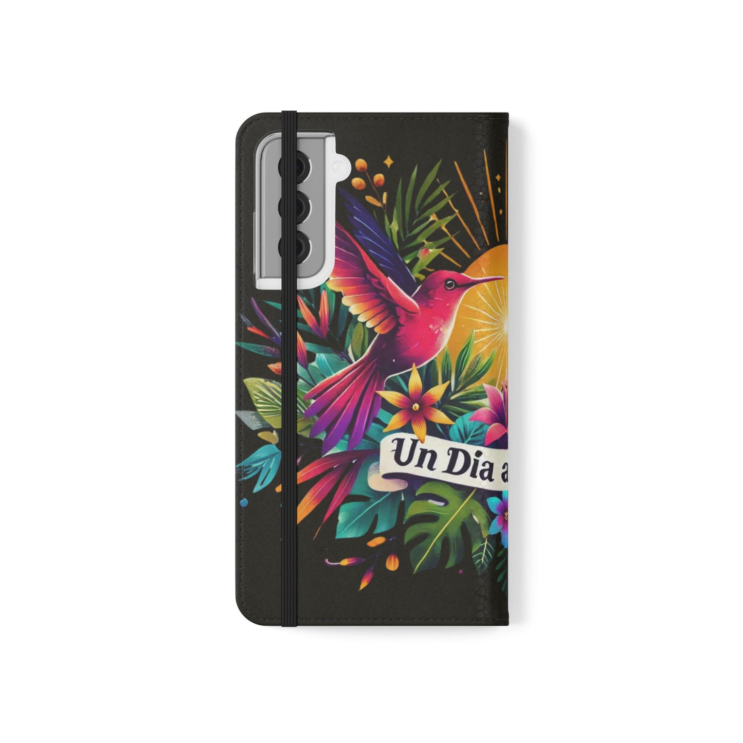 "Un Día a La Vez" Vibrant Midnight Flip Case