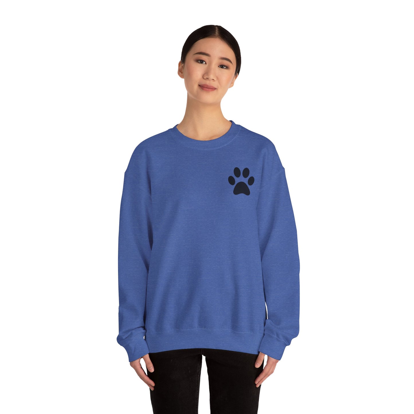 Minimalist Paw Print Crewneck Sweatshirt