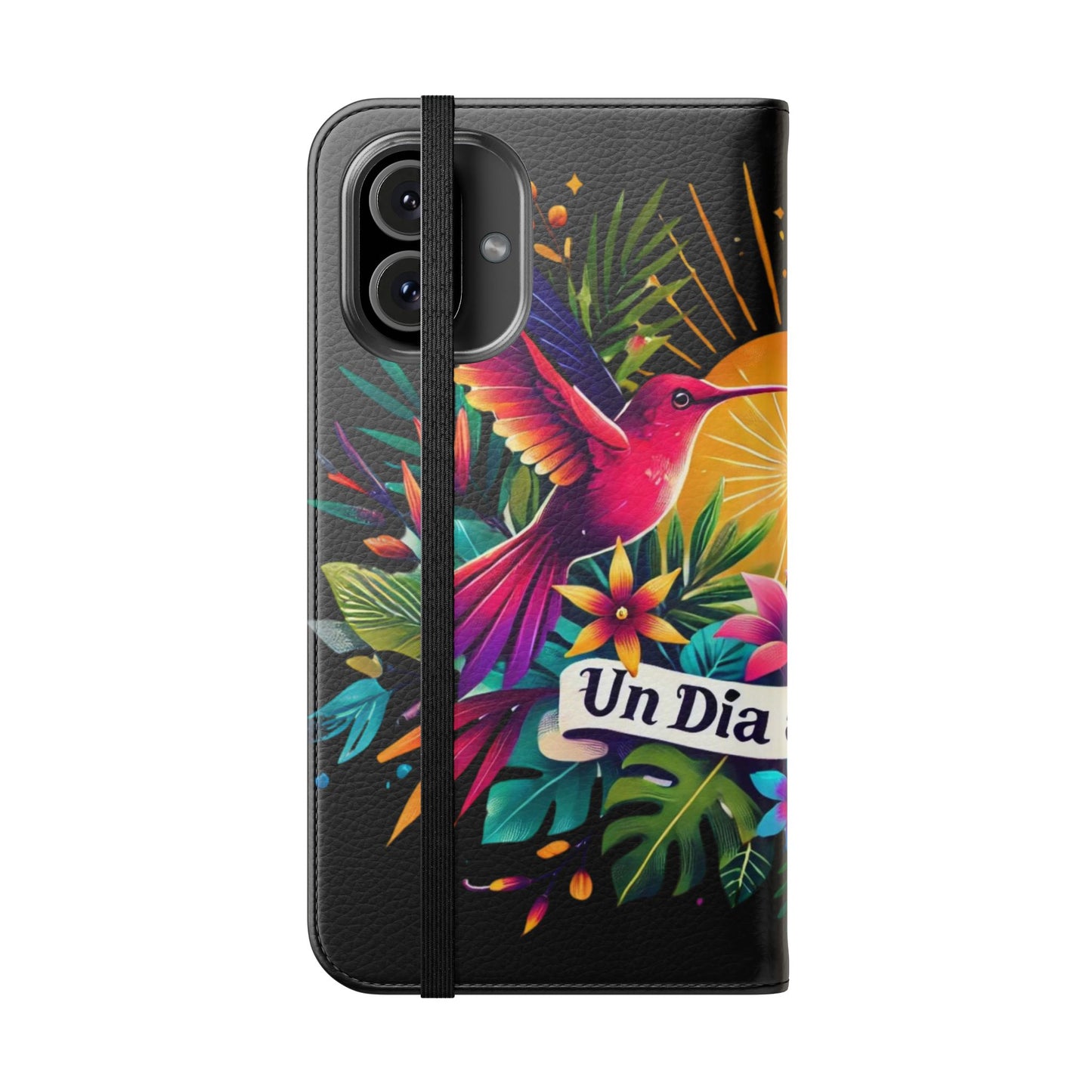 "Un Día a La Vez" Vibrant Midnight Flip Case