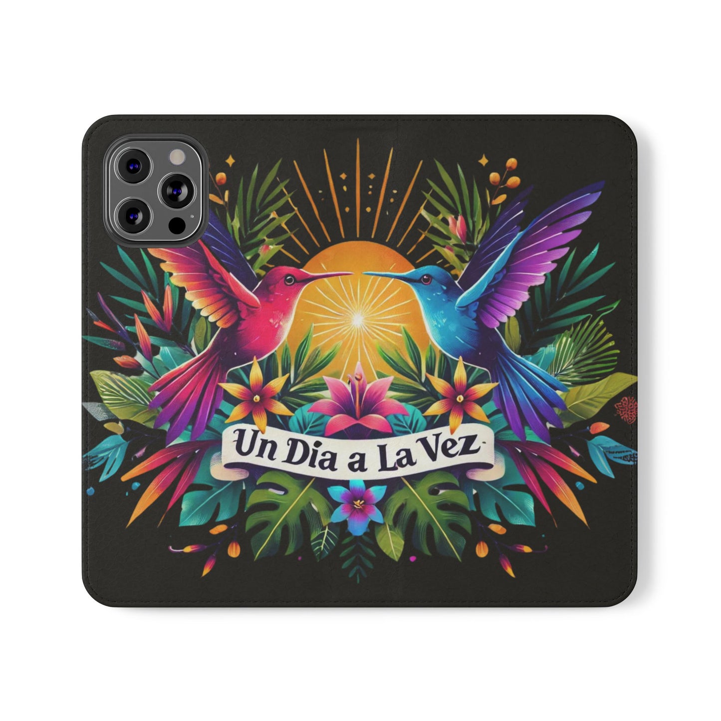 "Un Día a La Vez" Vibrant Midnight Flip Case