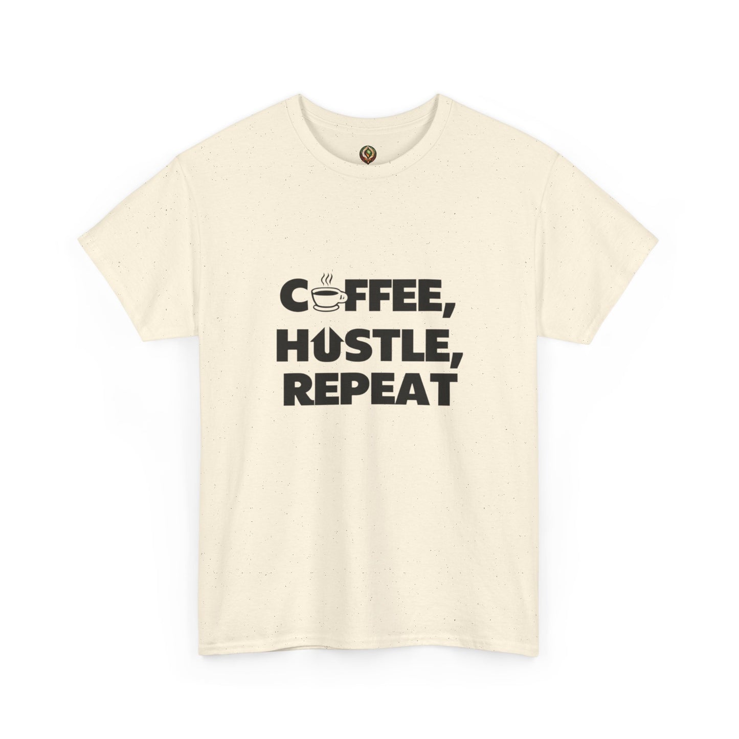 "Coffee, Hustle, Repeat" Unisex Heavy Cotton Tee