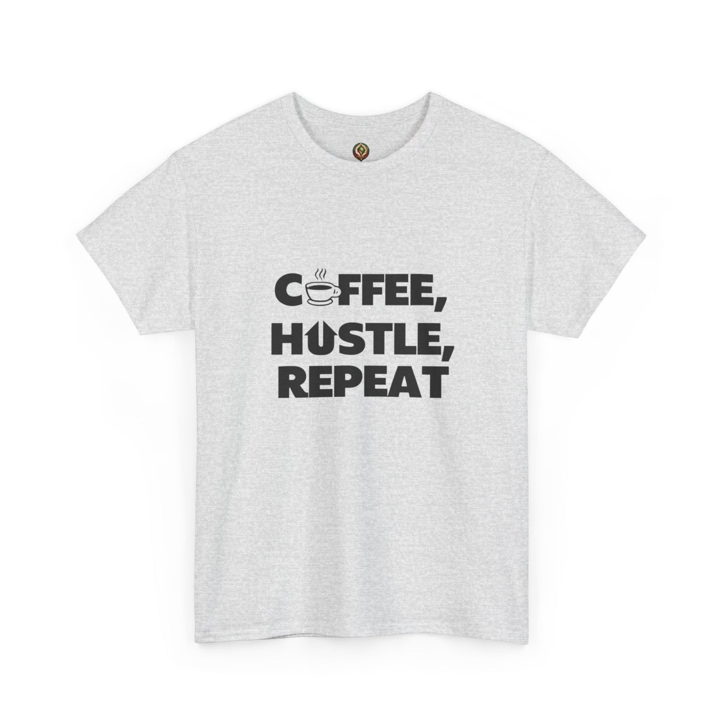 "Coffee, Hustle, Repeat" Unisex Heavy Cotton Tee