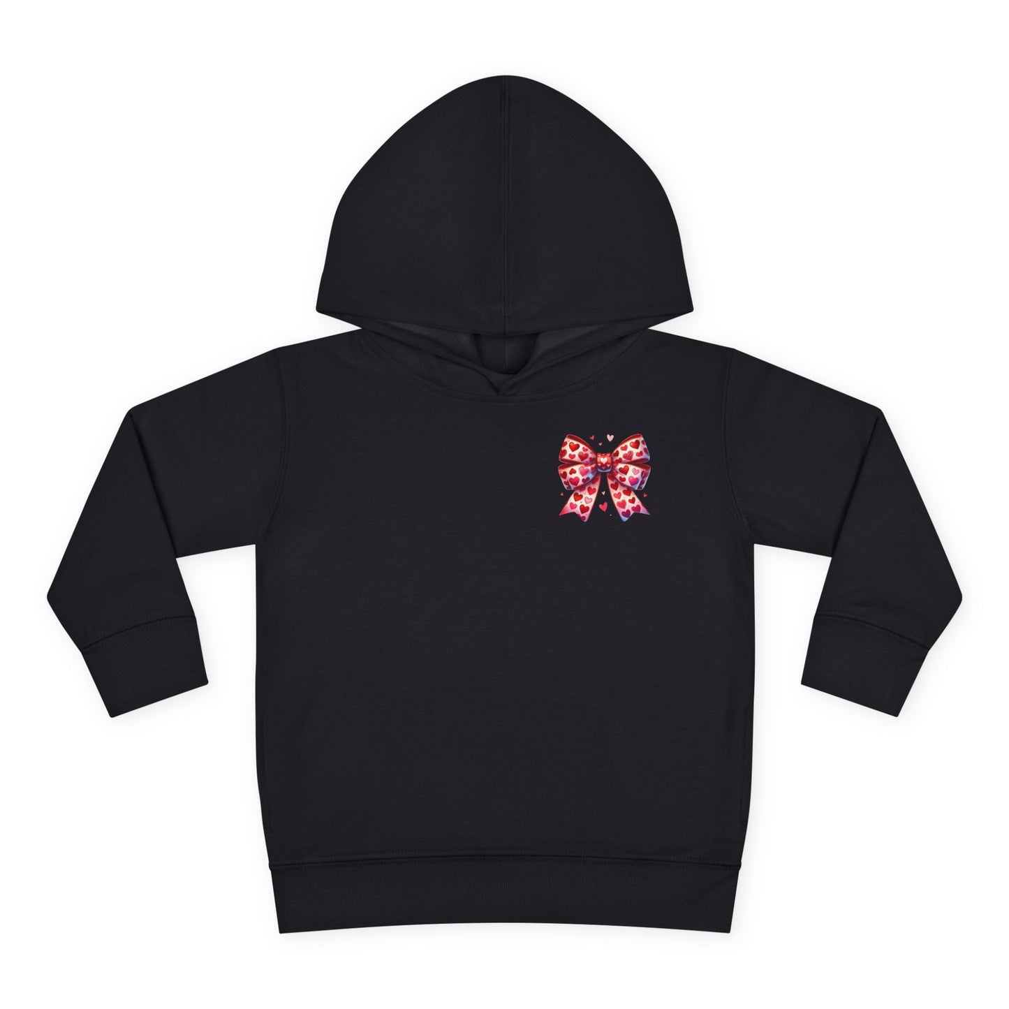 "Tied with Love" Heart Bow Toddler Hoodie