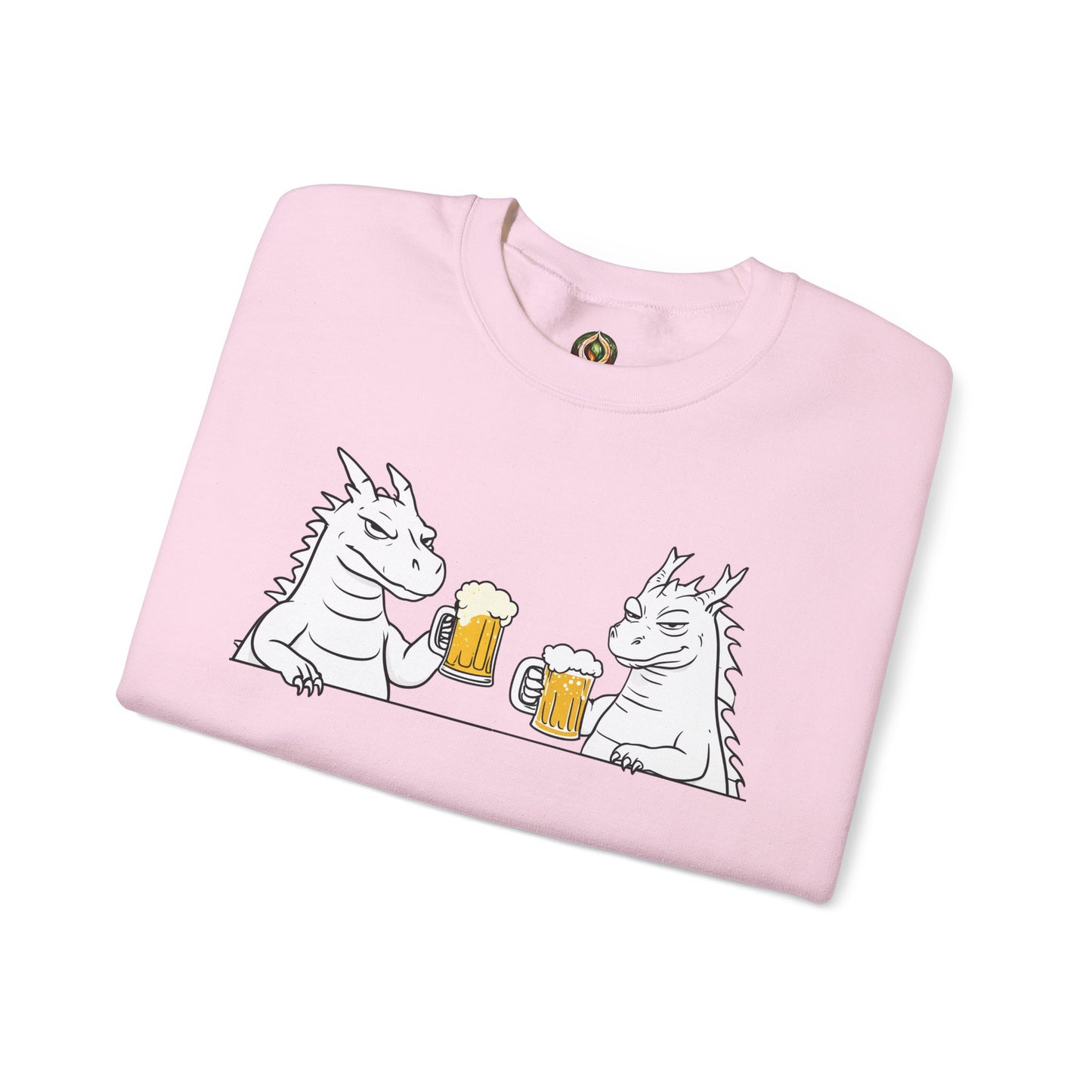 Dragon Cheers Crewneck Sweatshirt β Cozy, Quirky, and Brew-tiful π»π
