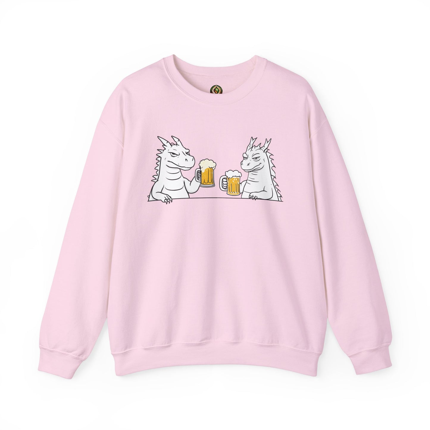 Dragon Cheers Crewneck Sweatshirt β Cozy, Quirky, and Brew-tiful π»π