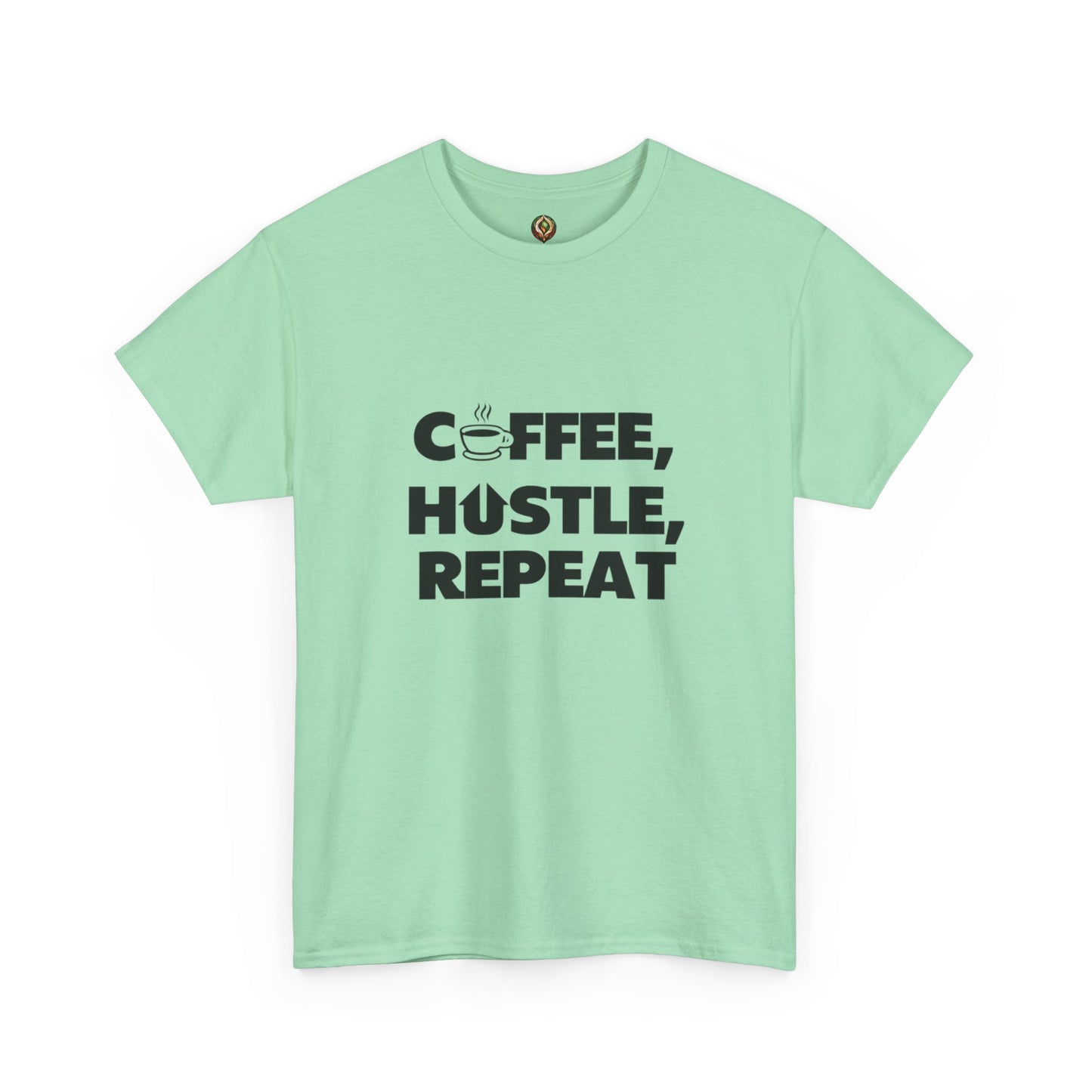 "Coffee, Hustle, Repeat" Unisex Heavy Cotton Tee