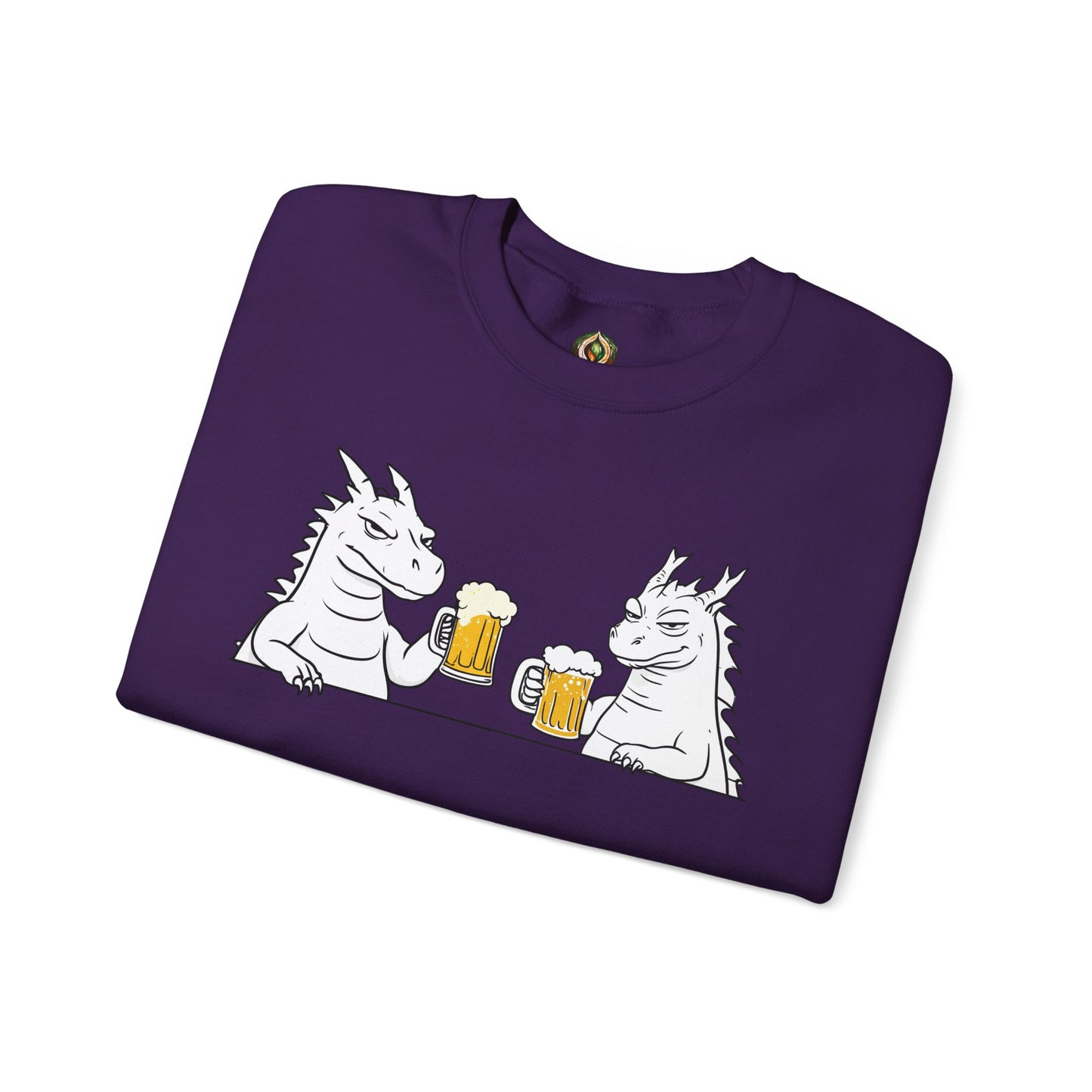 Dragon Cheers Crewneck Sweatshirt β Cozy, Quirky, and Brew-tiful π»π