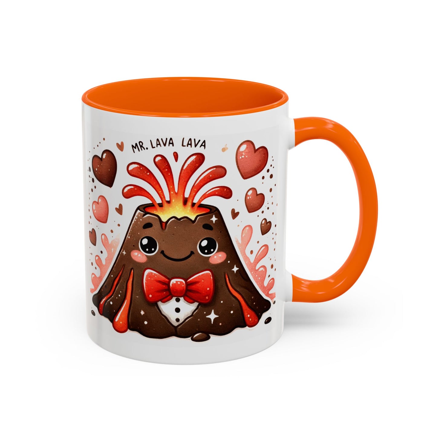 "Mr. Lava Lava in a Tux" Accent Mug (11oz, 15oz)