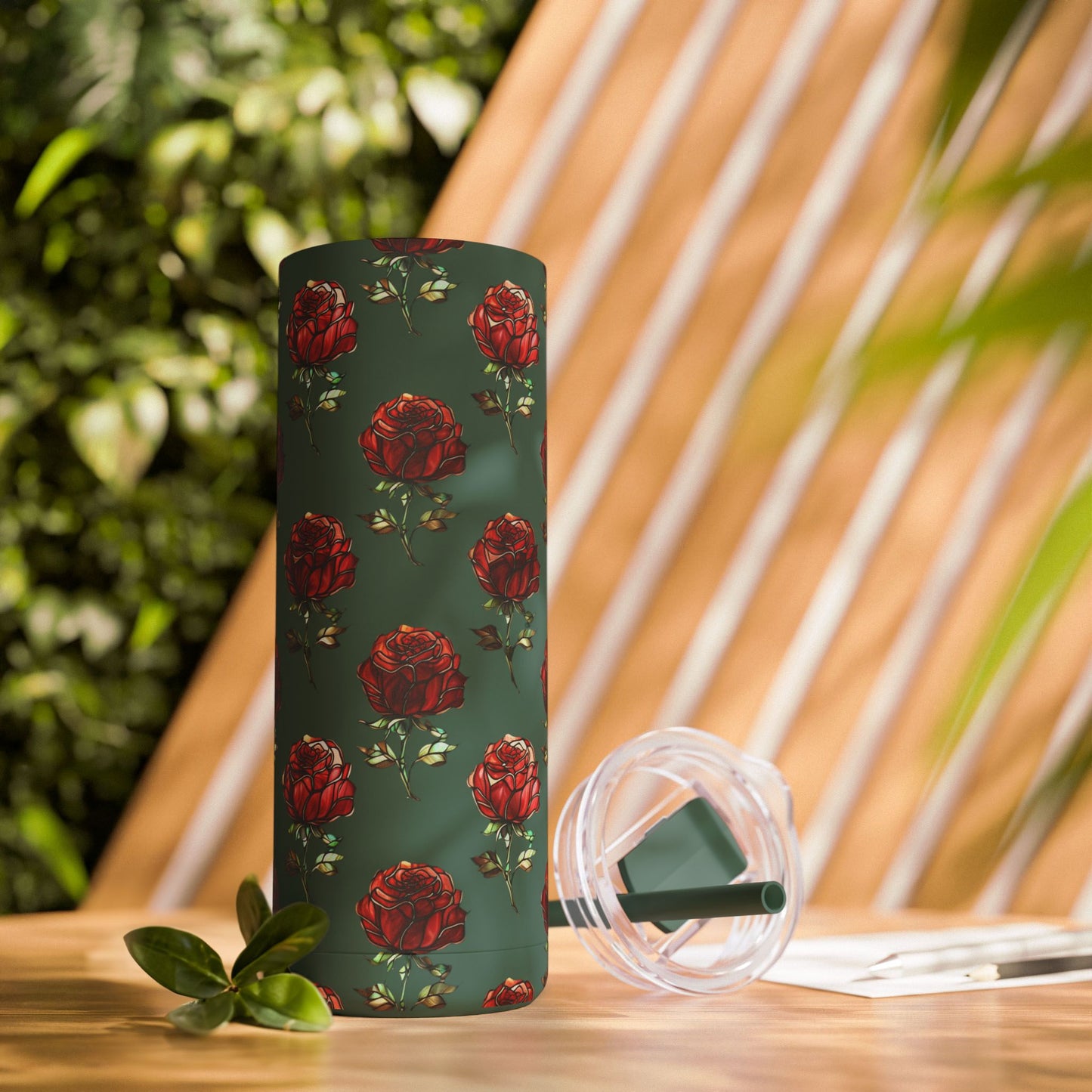 "Timeless Roses" Skinny Matte Tumbler, 20oz