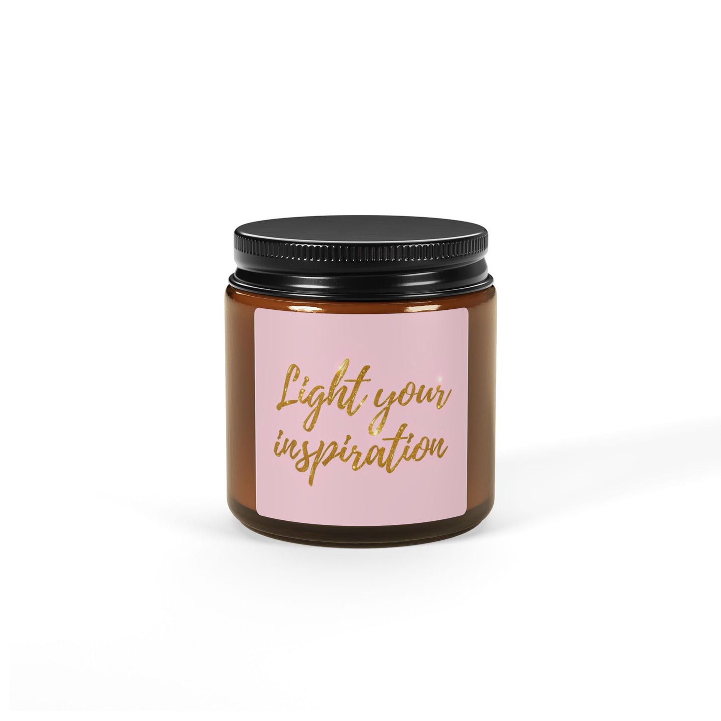 "Light Your Inspiration" Amber Jar Scented Candle