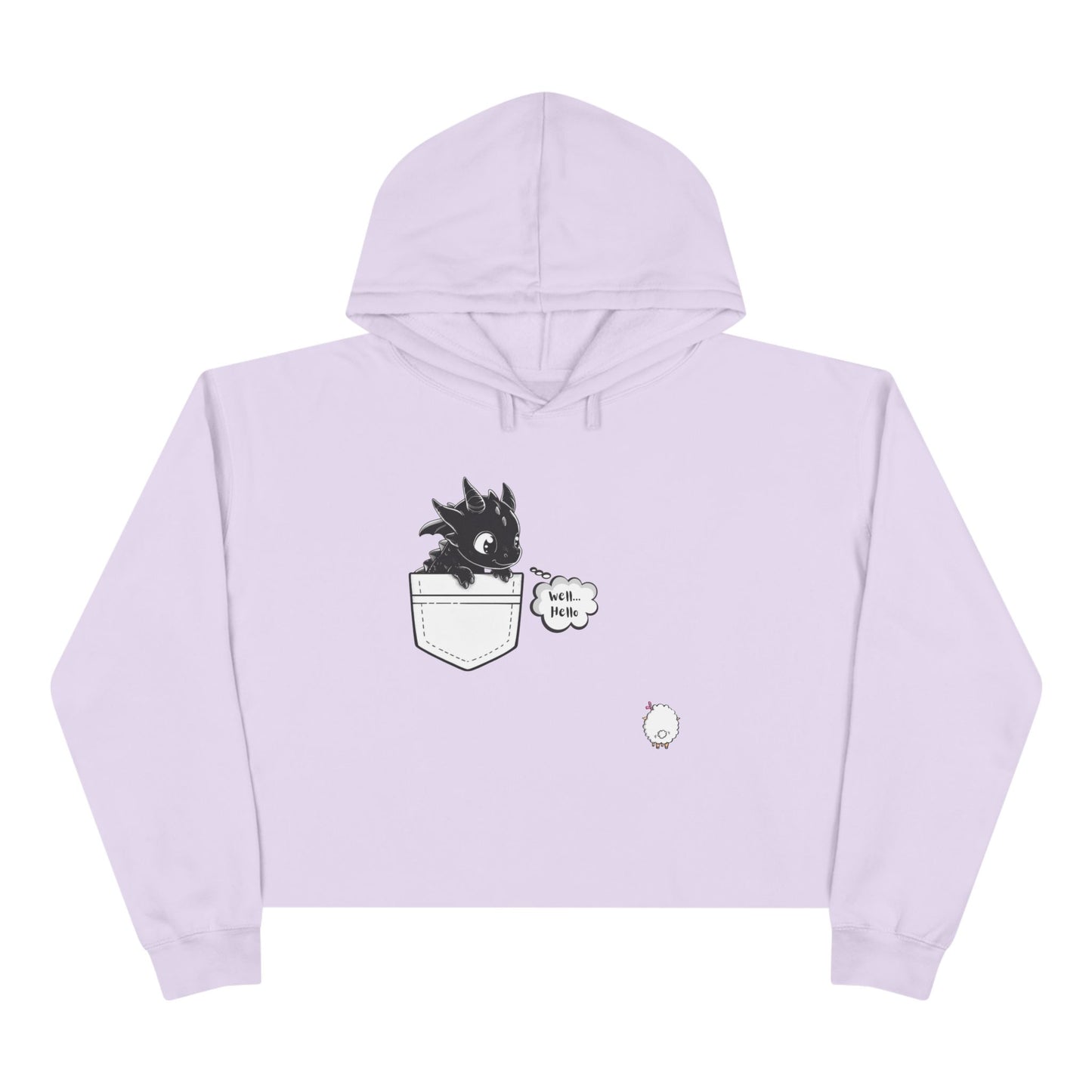 Well...Hello π Cropped Hoodie