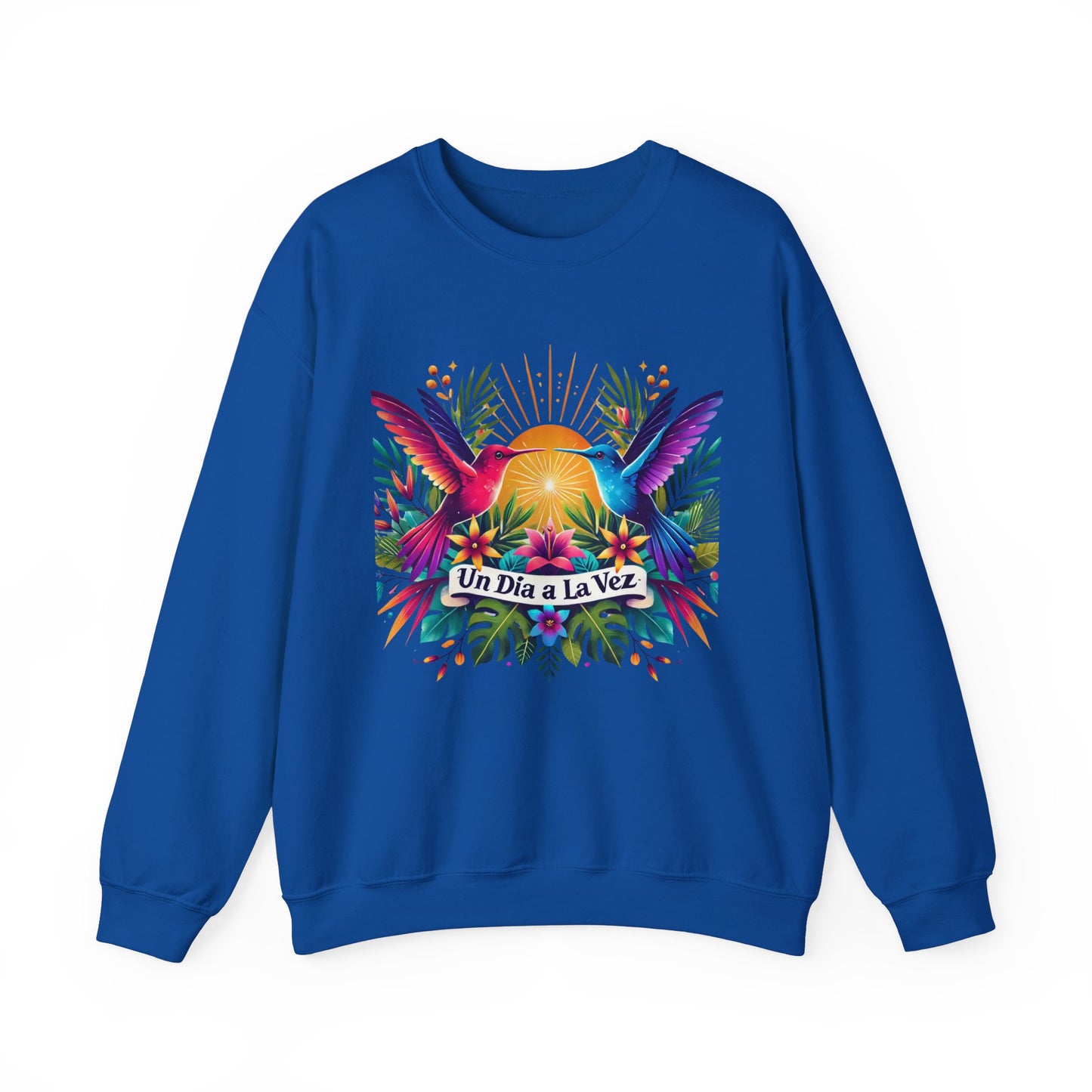"Un Día a La Vez" Tropical Sunrise Crewneck Sweatshirt