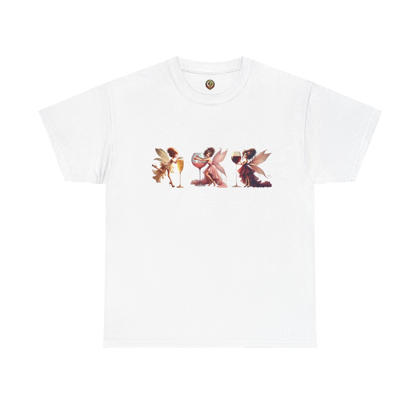 Spirited Sips & Whimsy Wings β Unisex Heavy Cotton Tee
