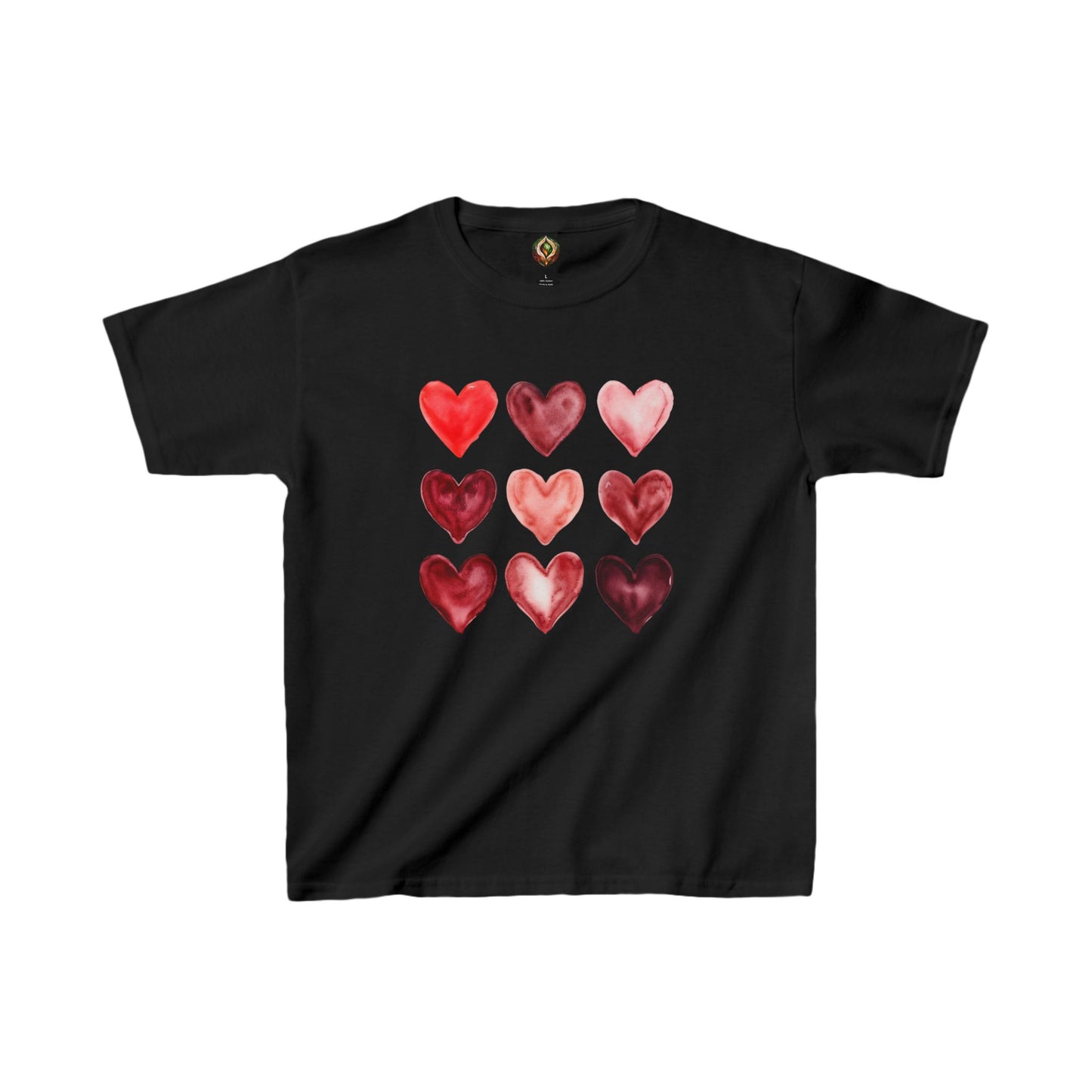 Watercolor Hearts Youth Tee