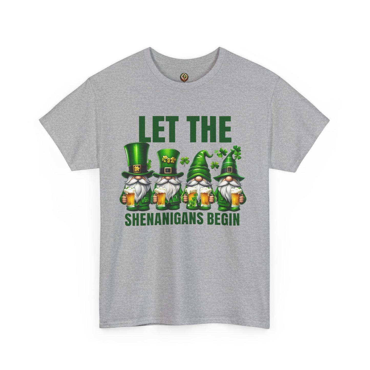 Let the Shenanigans Begin 🍀 Leprechaun Gnome St. Patrick’s Day Unisex Tee