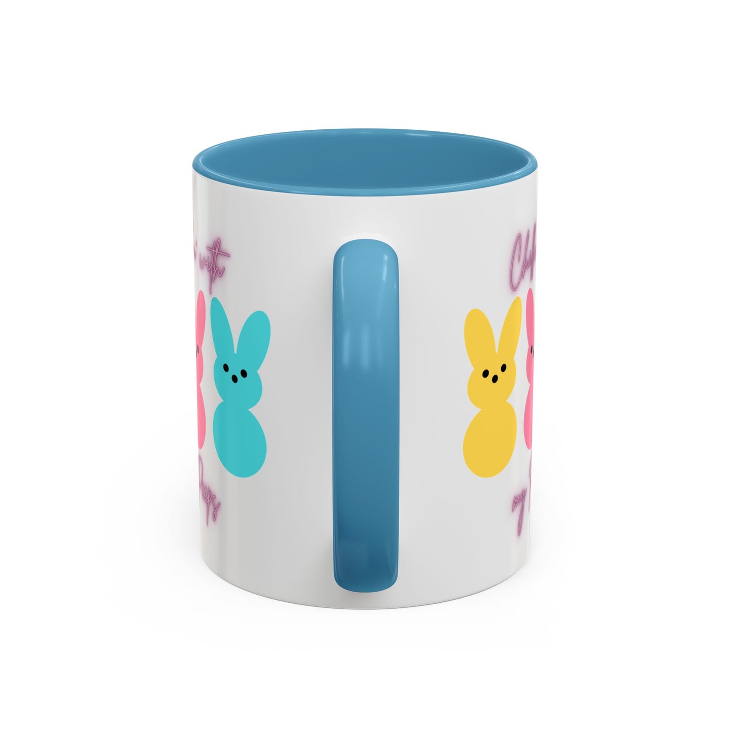 “Chillin’ with My Peeps” – Pastel Cutie Accent Mug (11oz, 15oz)