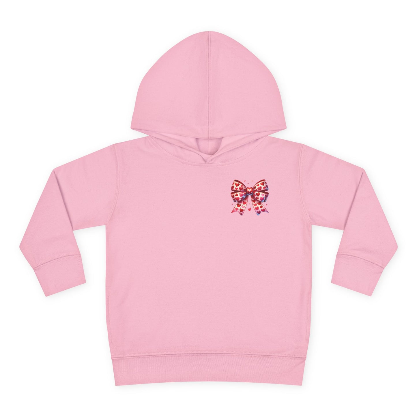 "Tied with Love" Heart Bow Toddler Hoodie