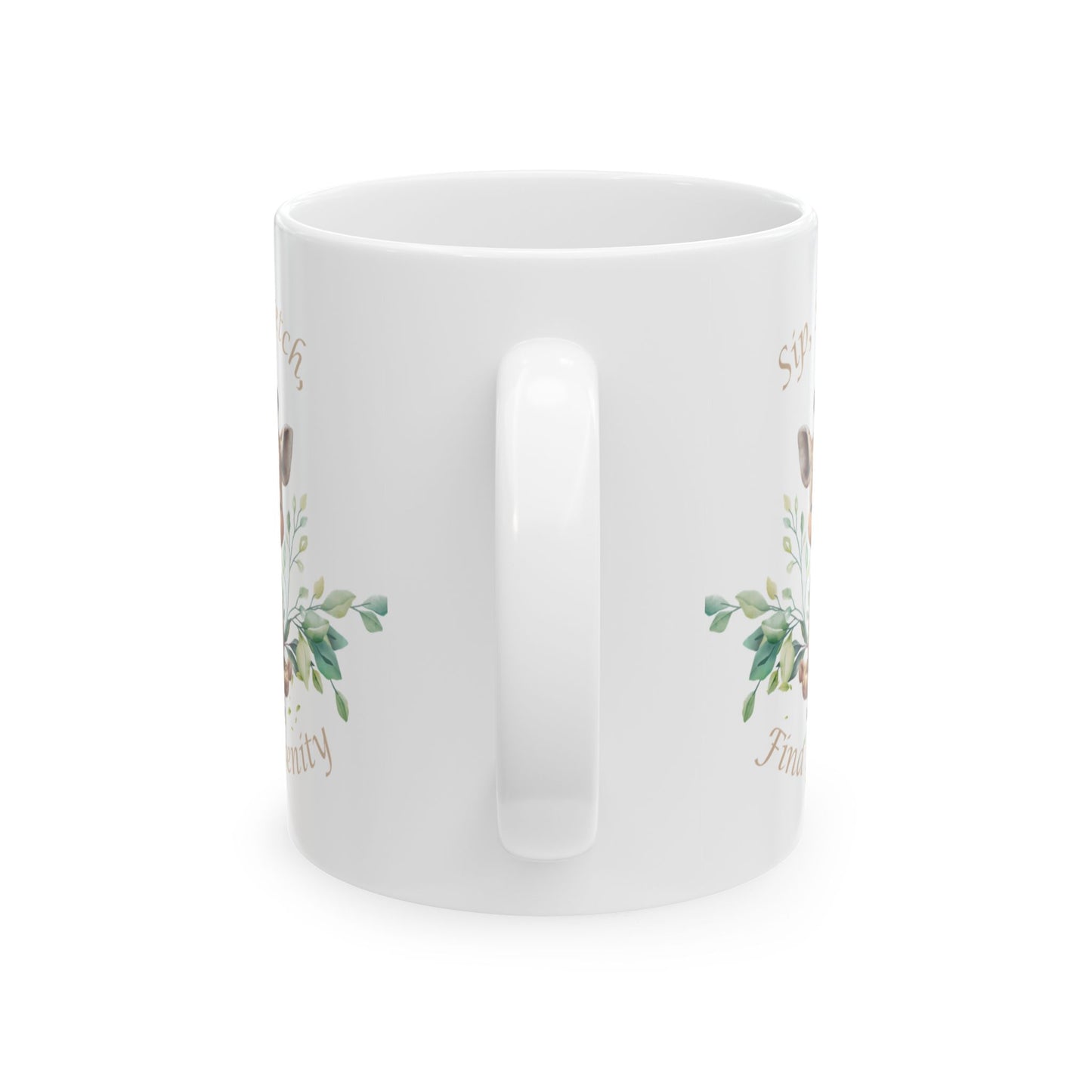 Sip, Stretch, Find Serenity Giraffe Mug, (11oz, 15oz)
