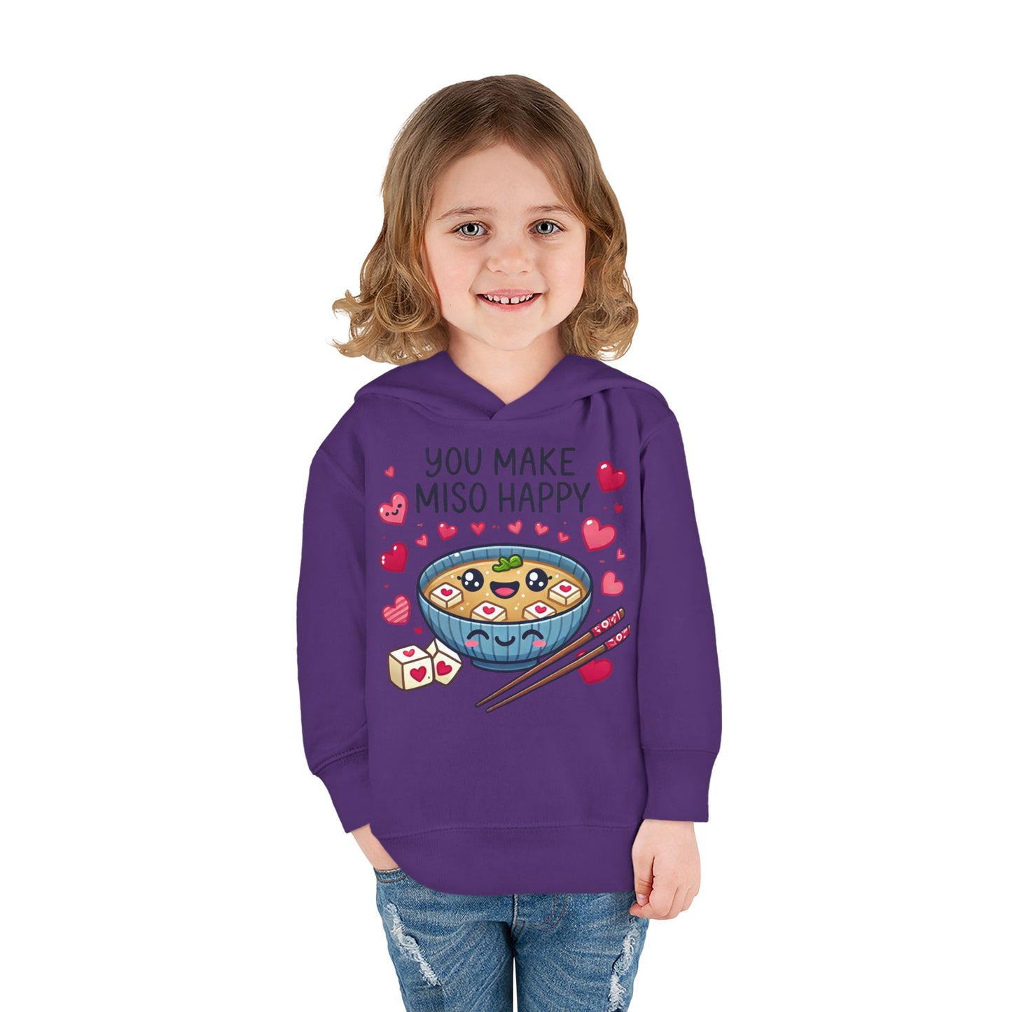 "You Make Miso Happy" Toddler Hoodie