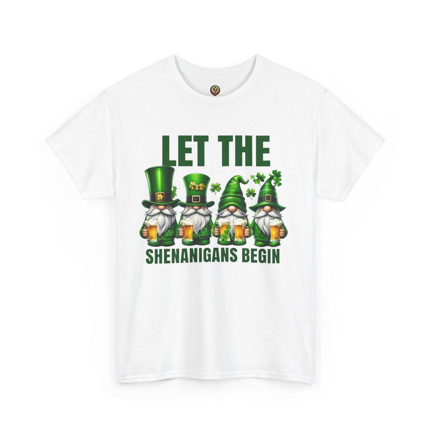 Let the Shenanigans Begin 🍀 Leprechaun Gnome St. Patrick’s Day Unisex Tee