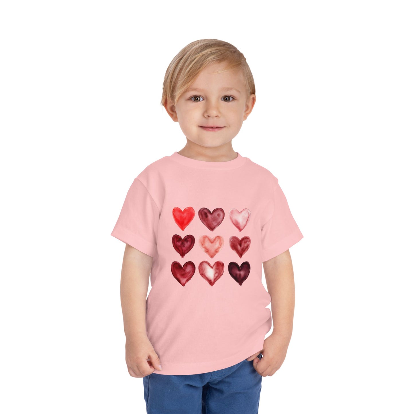 "Little Love Bug" Watercolor Heart Toddler Tee