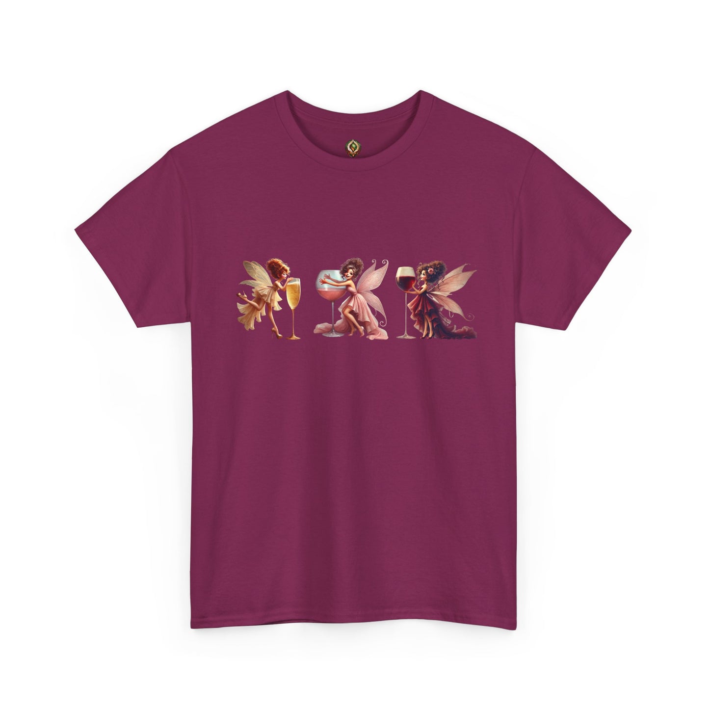Spirited Sips & Whimsy Wings β Unisex Heavy Cotton Tee