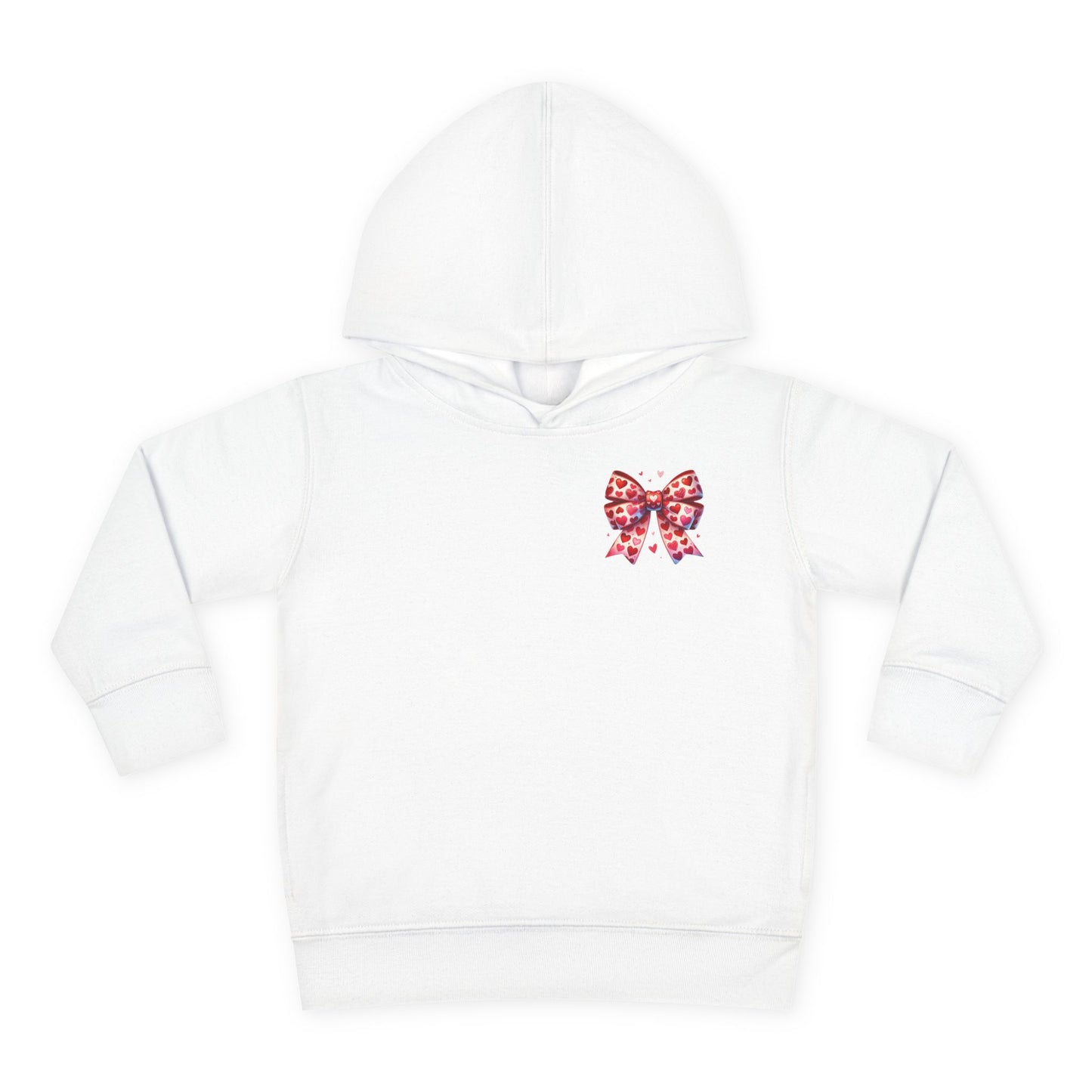 "Tied with Love" Heart Bow Toddler Hoodie