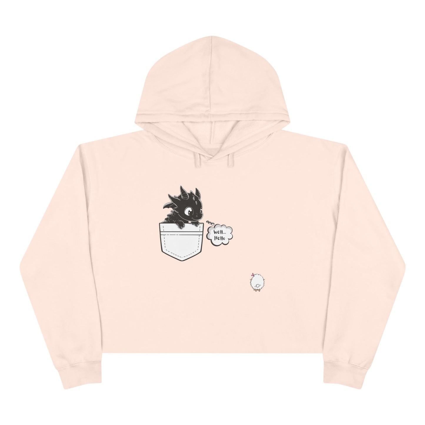 Well...Hello π Cropped Hoodie