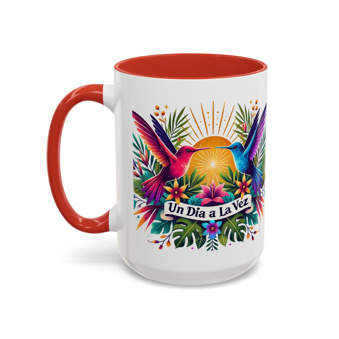 "Un Día a la Vez" Accent Coffee Mug (11oz, 15oz)