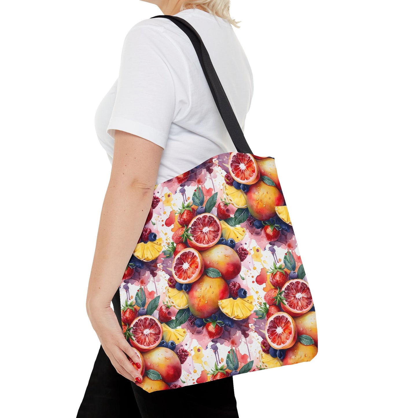 Tropical Splash ππ Watercolor Fruit Tote