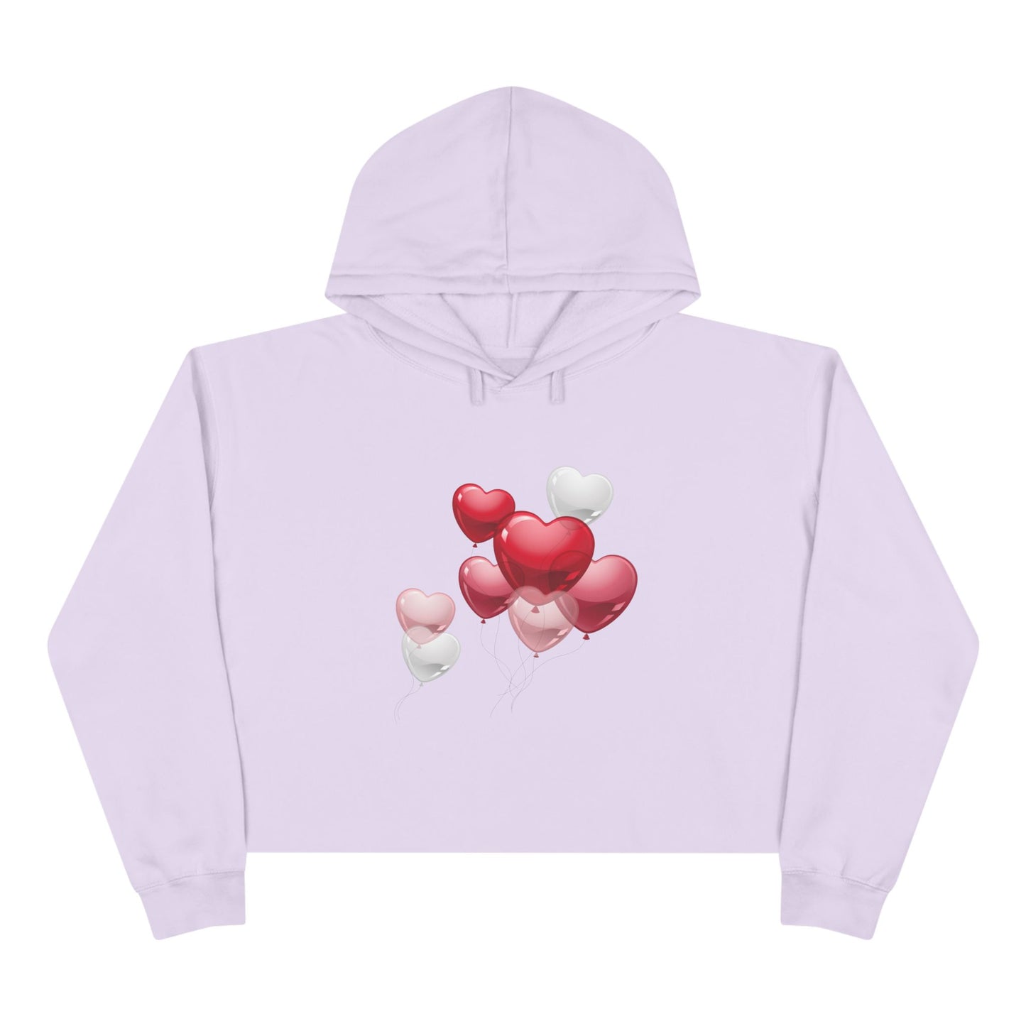 "Heart Balloons" Women’s Cropped Hoodie