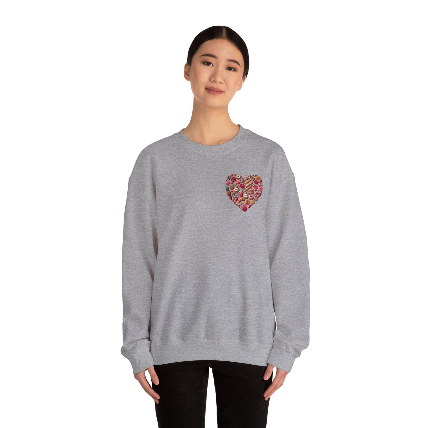 "Love in Every Stitch" Crewneck Sweatshirt