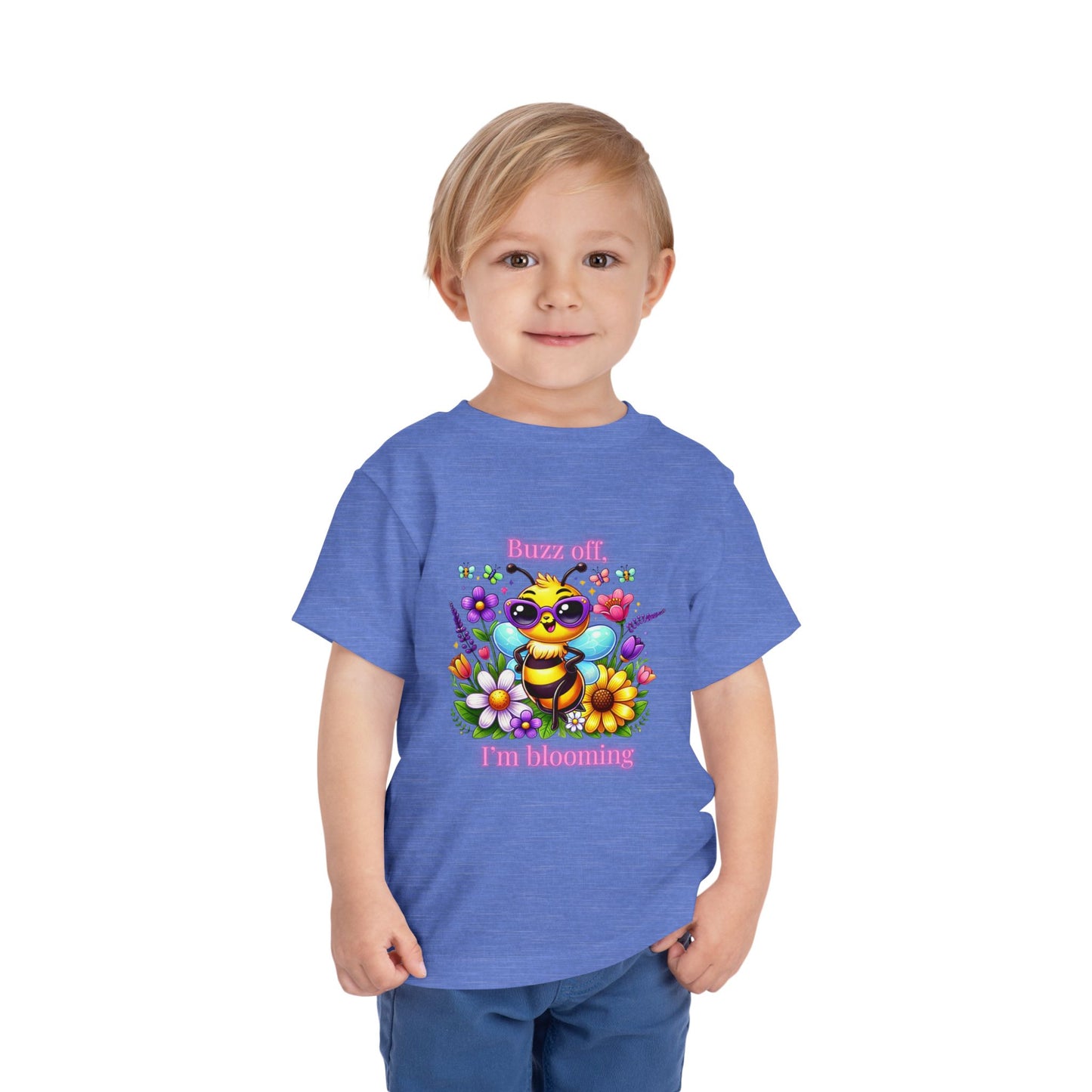 Buzz Off, I’m Blooming–Toddler Short Sleeve Tee
