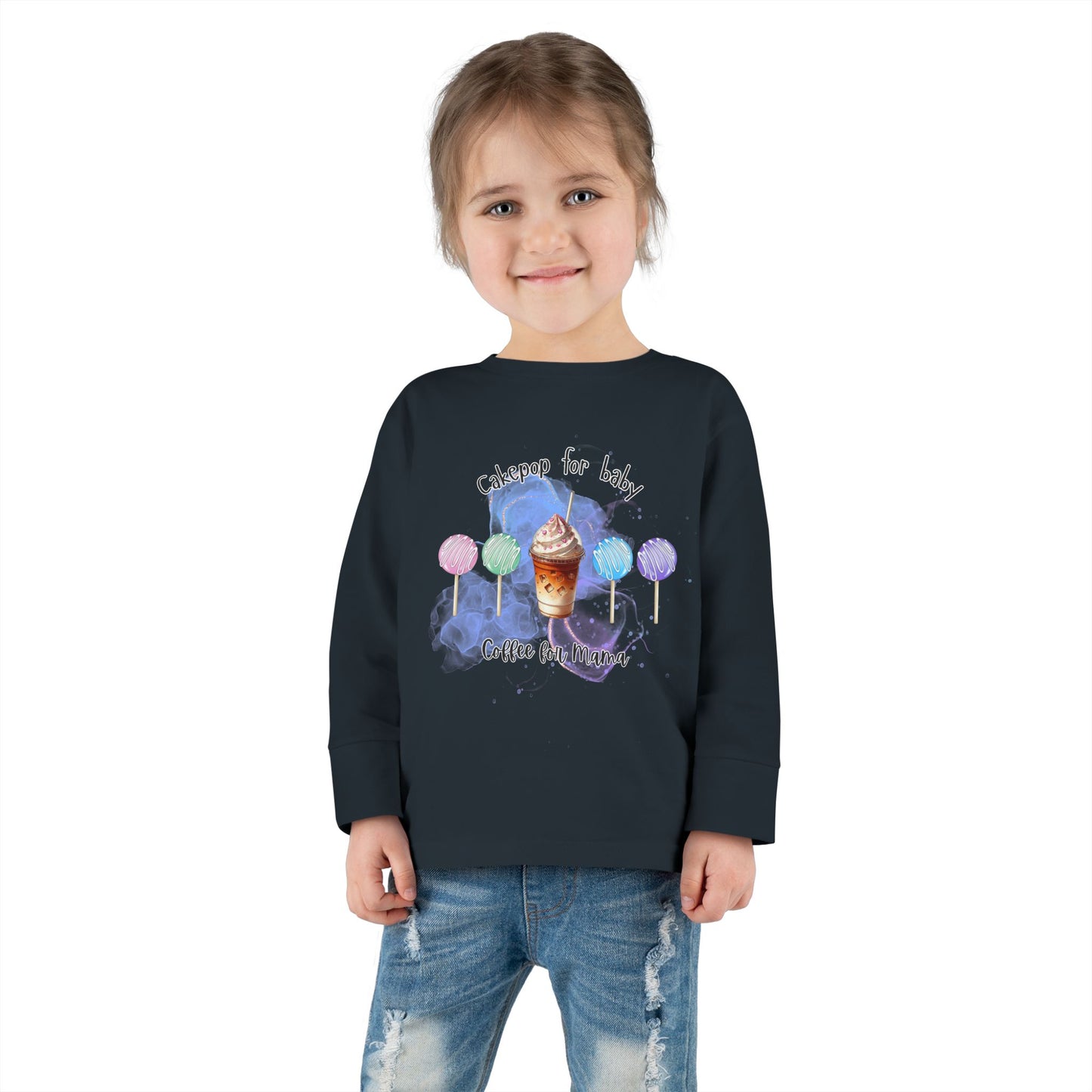 Cakepop & Coffee Toddler Long Sleeve Tee – Sweet Moments, Cozy Comfort