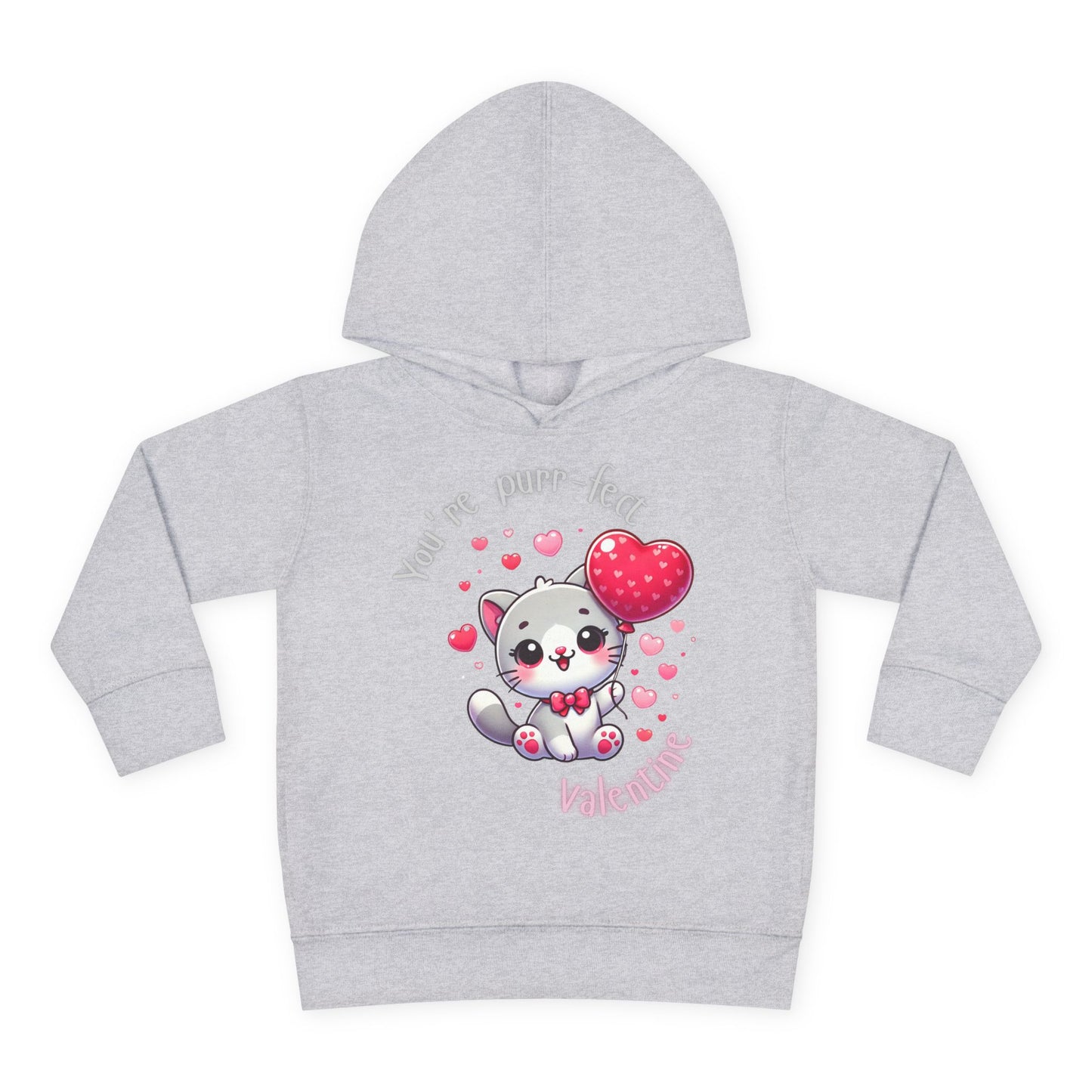 "You're Purr-fect, Valentine" Toddler Hoodie