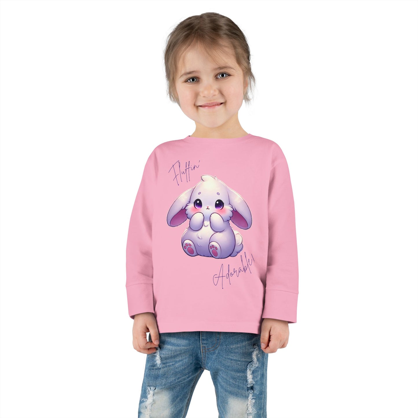 “Fluffin’ Adorable” – Toddler Long Sleeve Tee