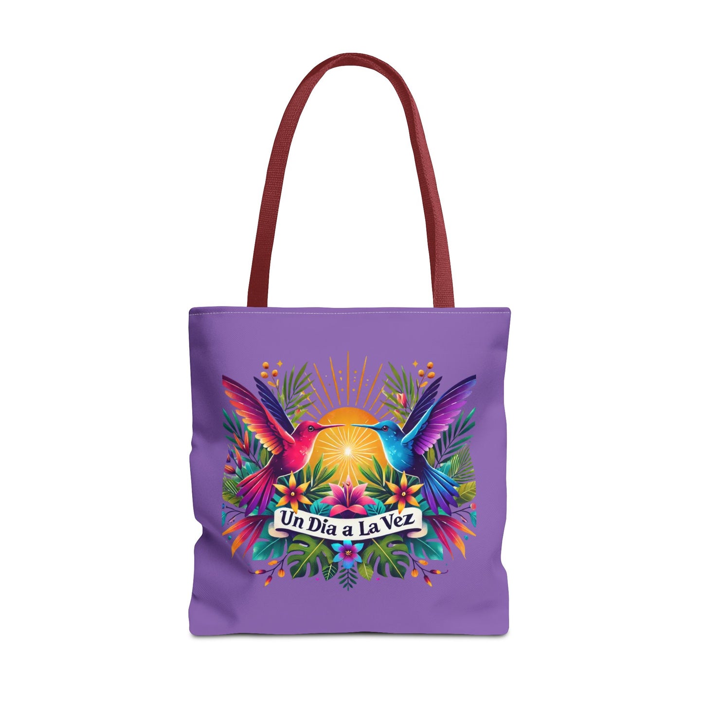 "Un Día a la Vez" Tropical Sunrise Tote Bag