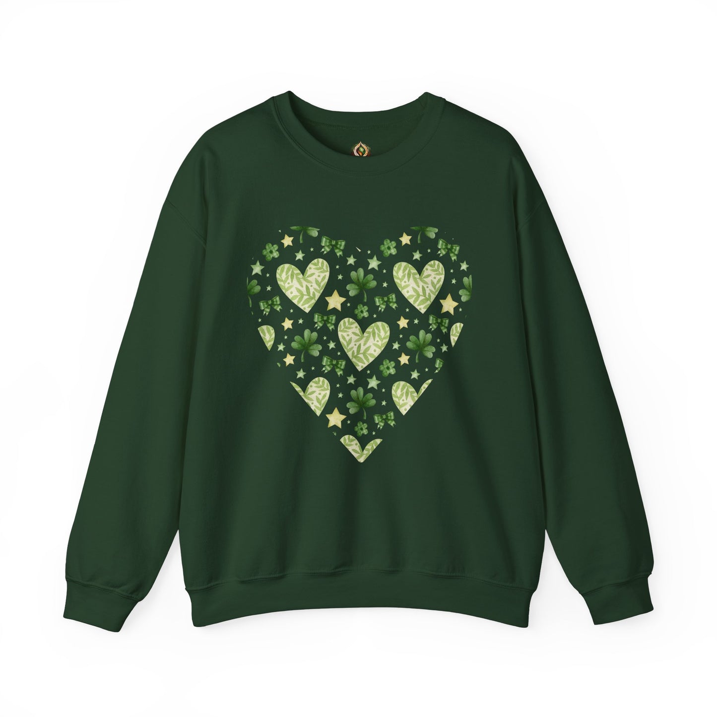 Lucky in Love 🍀💚 St. Patrick’s Day Heart Crewneck Sweatshirt